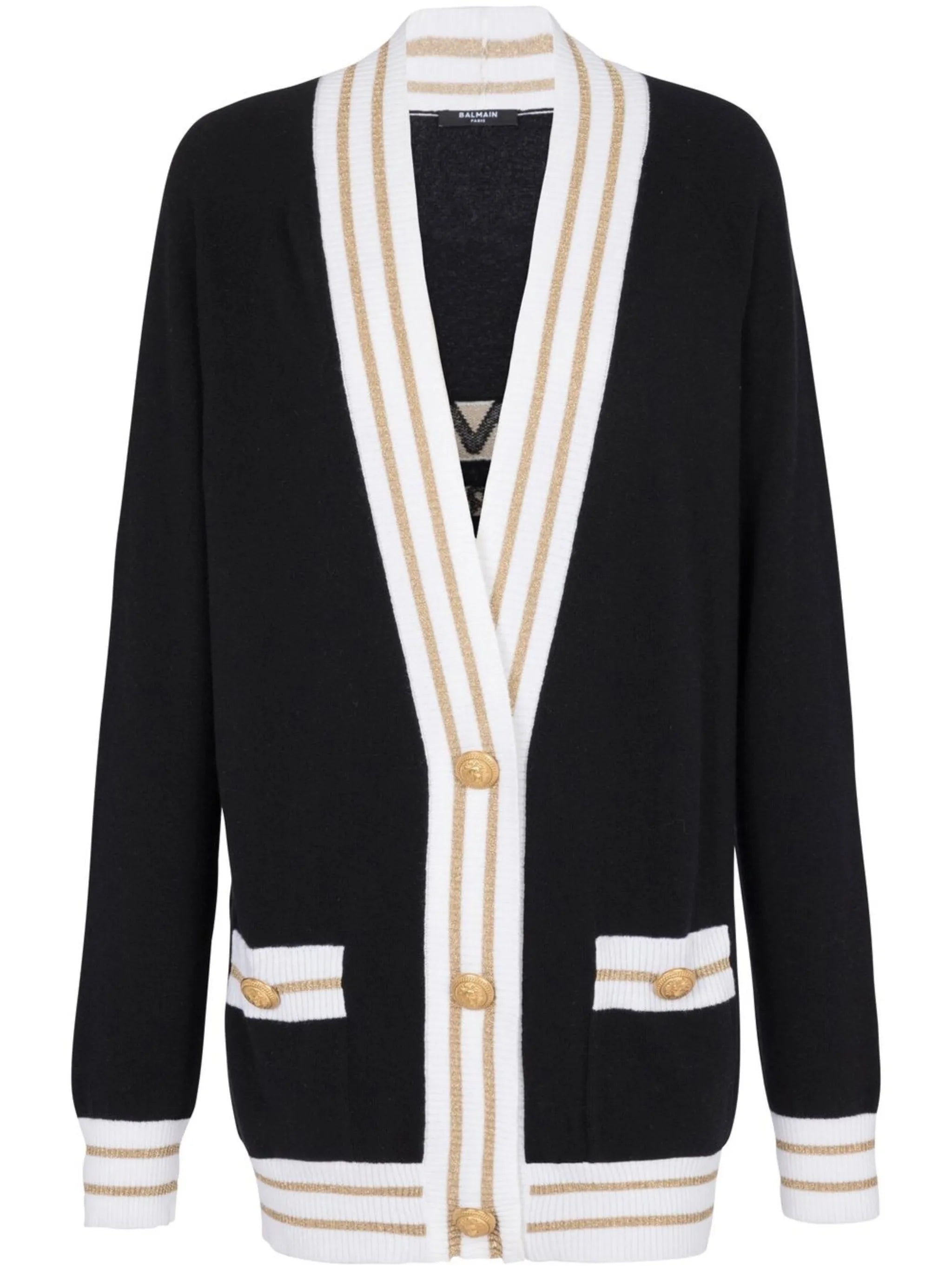 button-detail cardigan