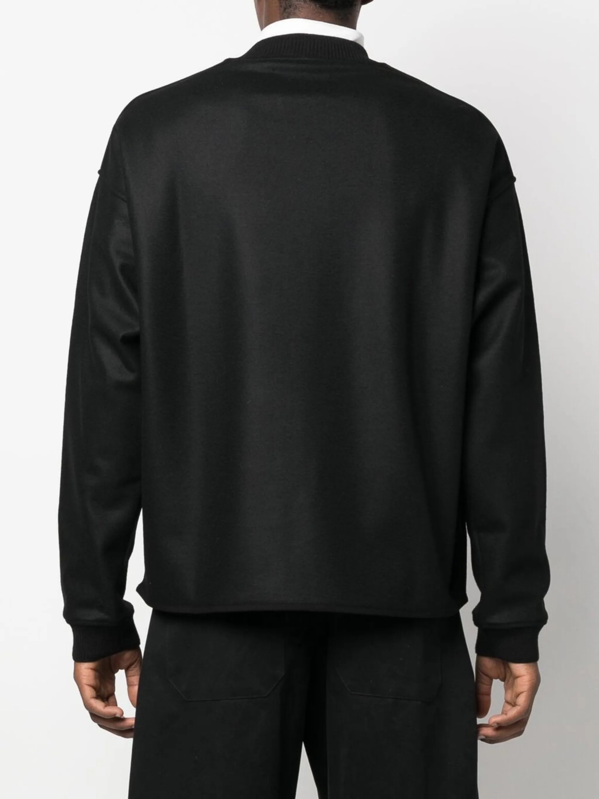 long-sleeve crew-neck sweatshirt