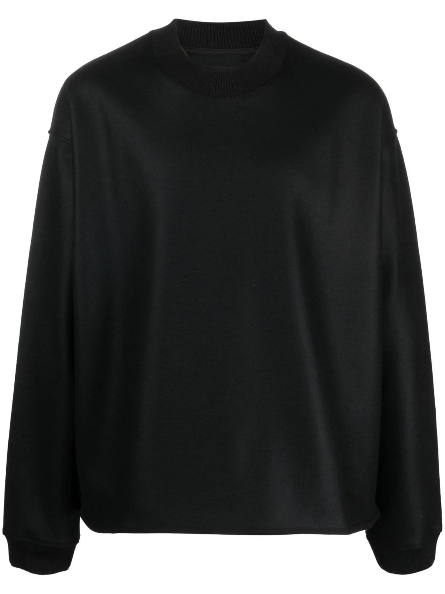 long-sleeve crew-neck sweatshirt