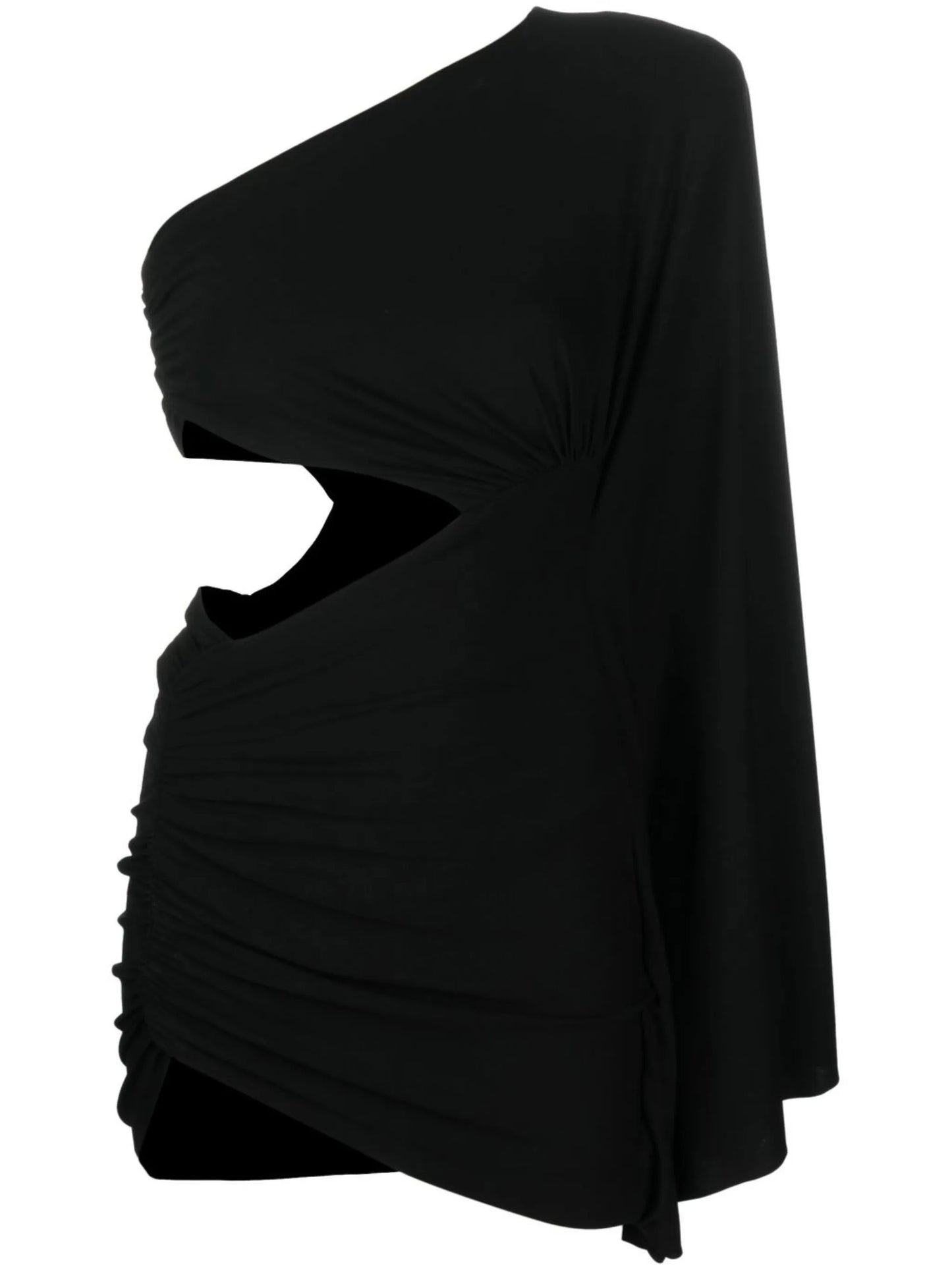 one-shoulder cut-out dress