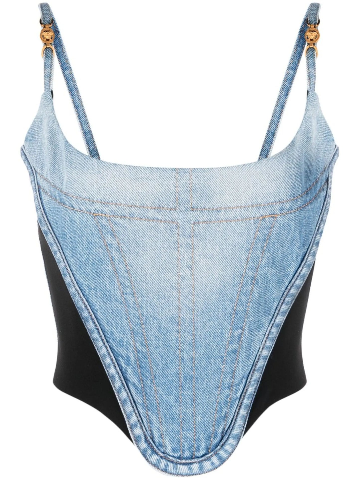 denim corset top