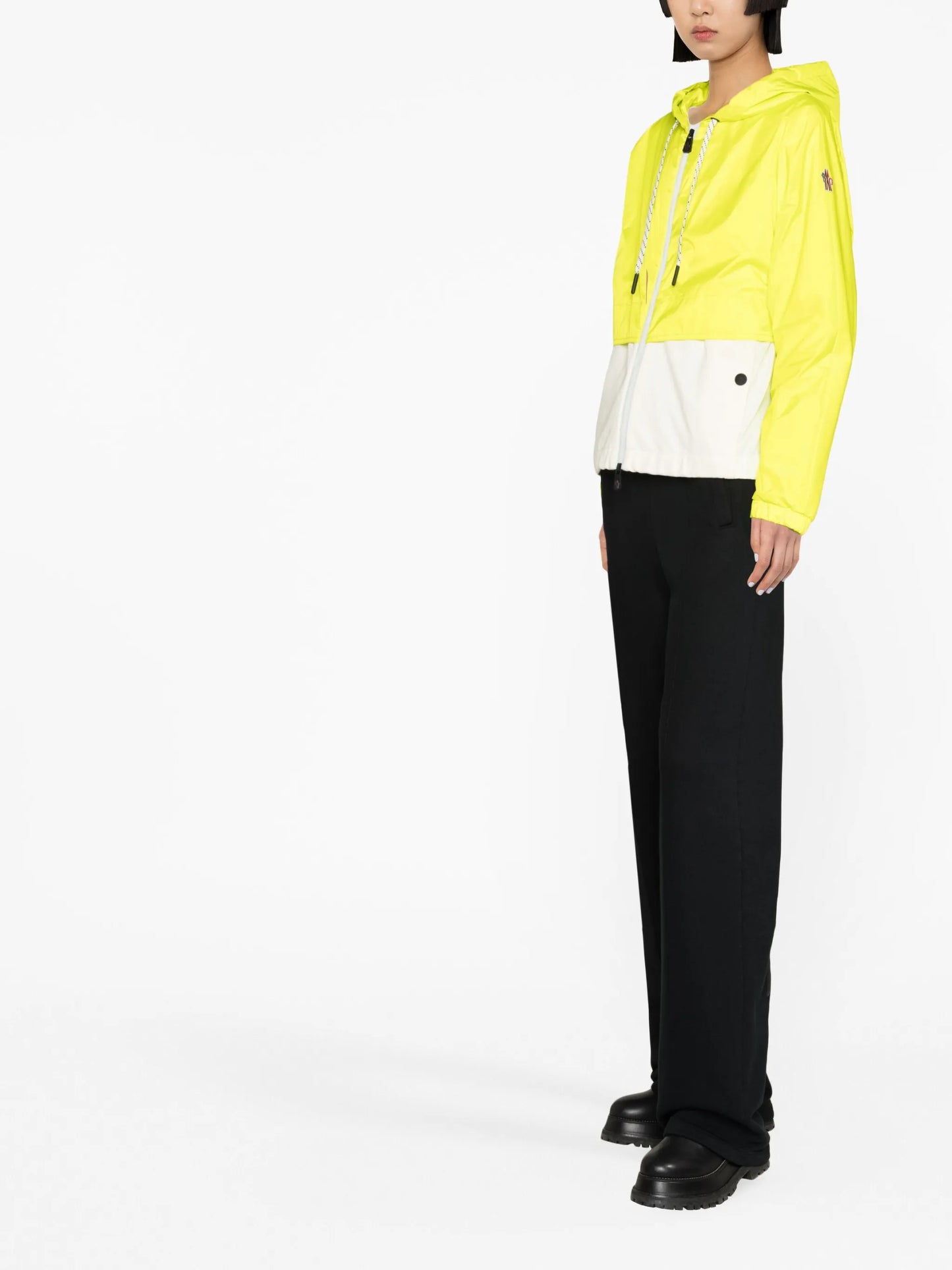 Day-namic colour-block hooded jacket
