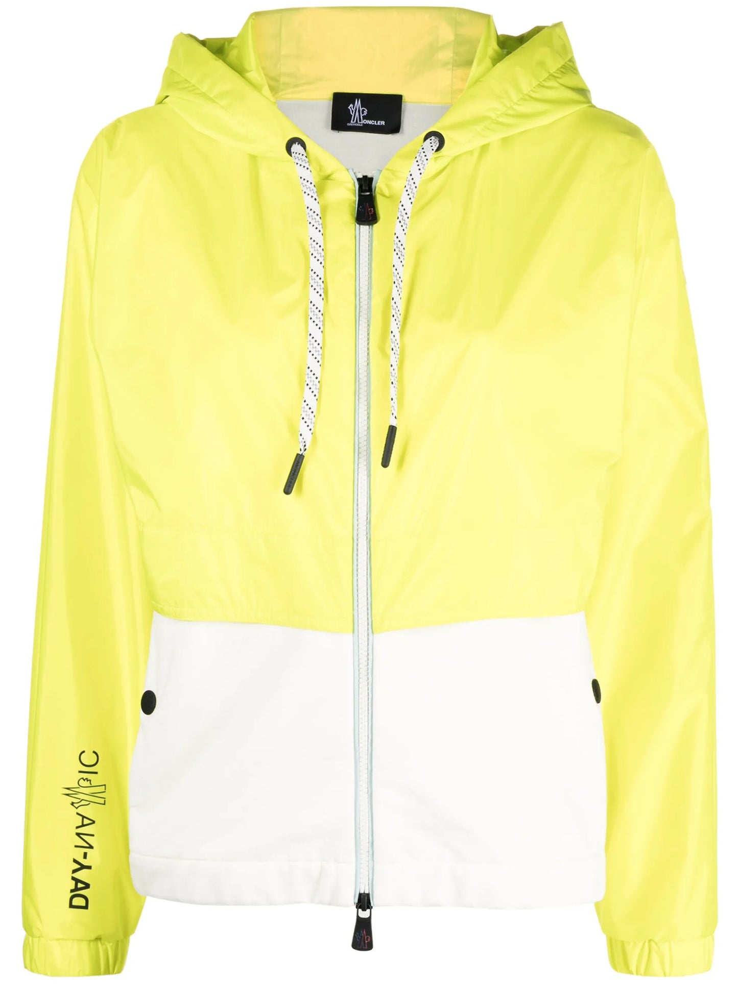 Day-namic colour-block hooded jacket
