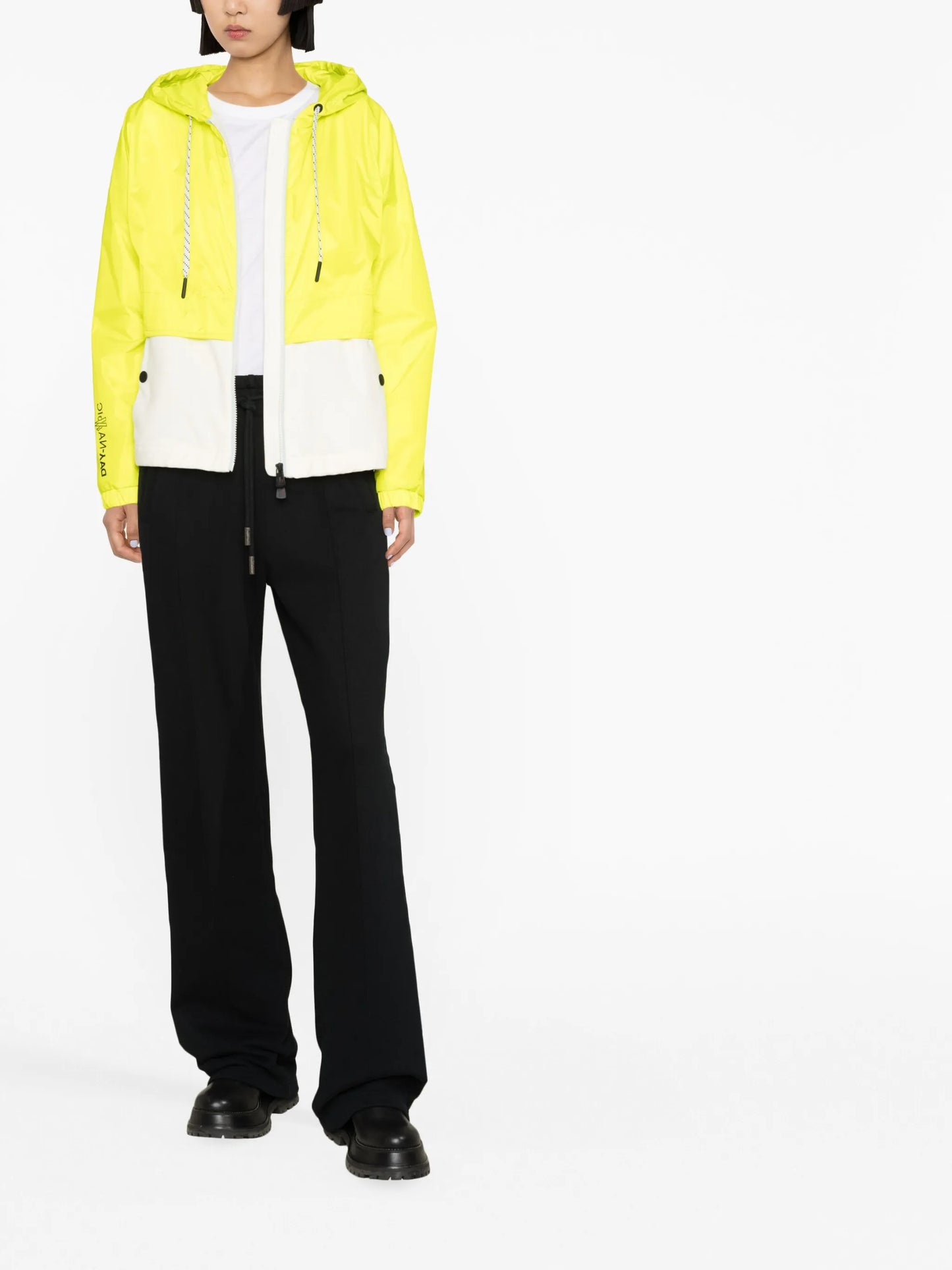 Day-namic colour-block hooded jacket