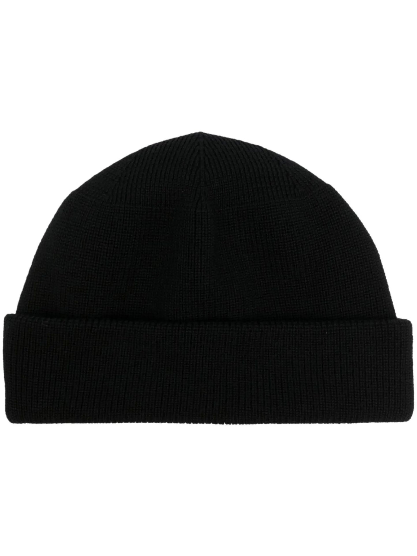 ribbed knit wool beanie