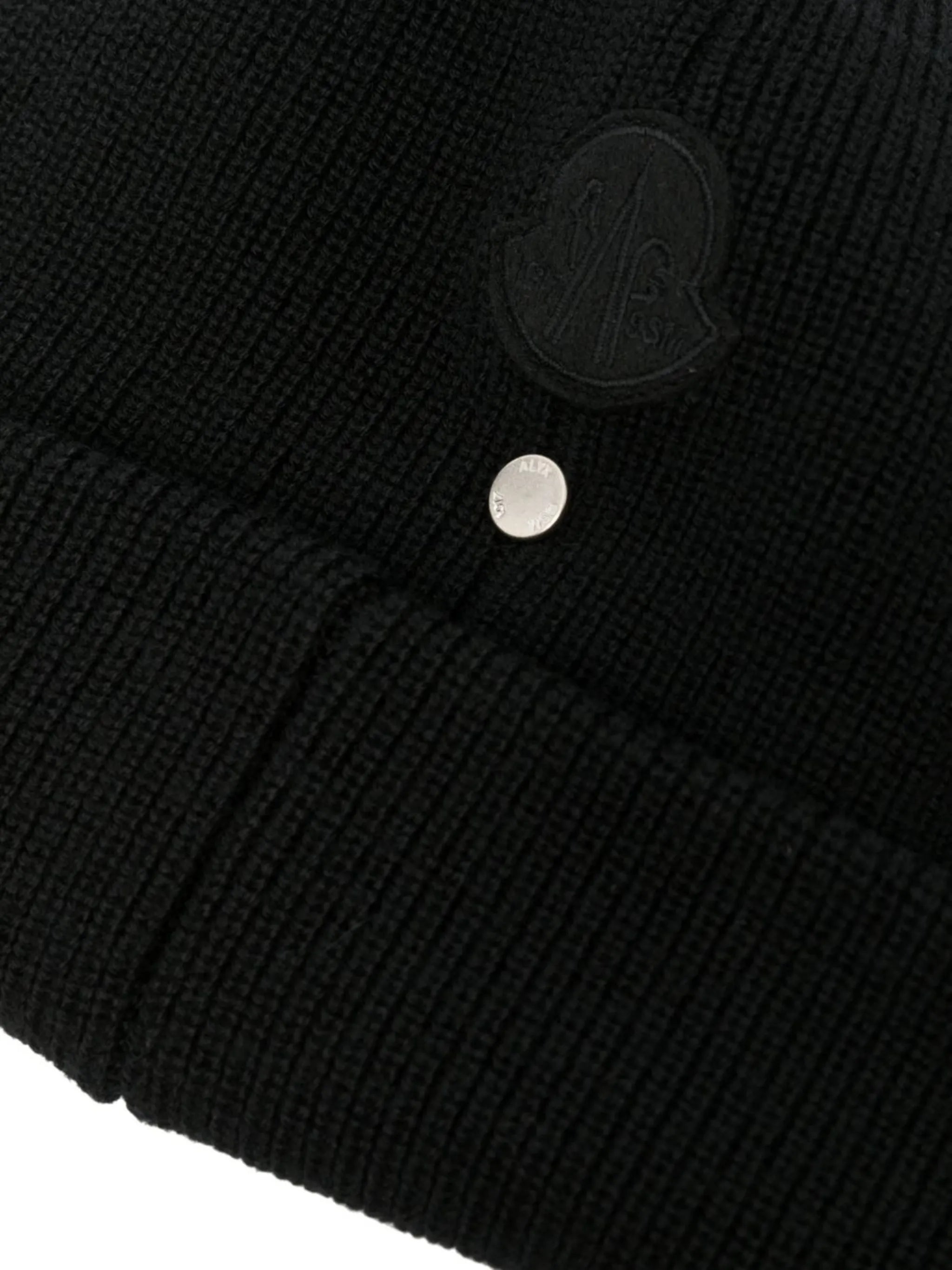 ribbed knit wool beanie