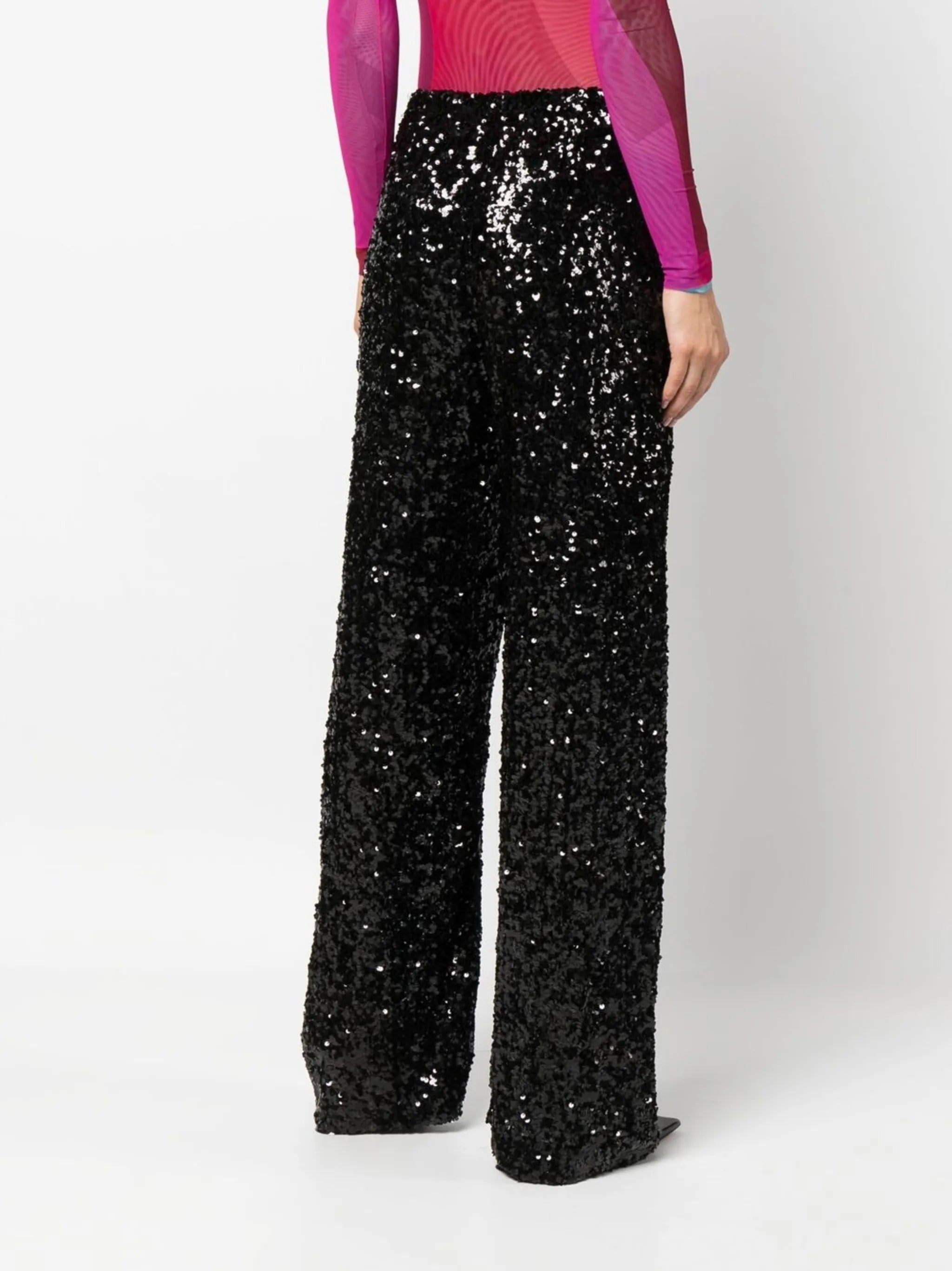 sequin-embellished trousers