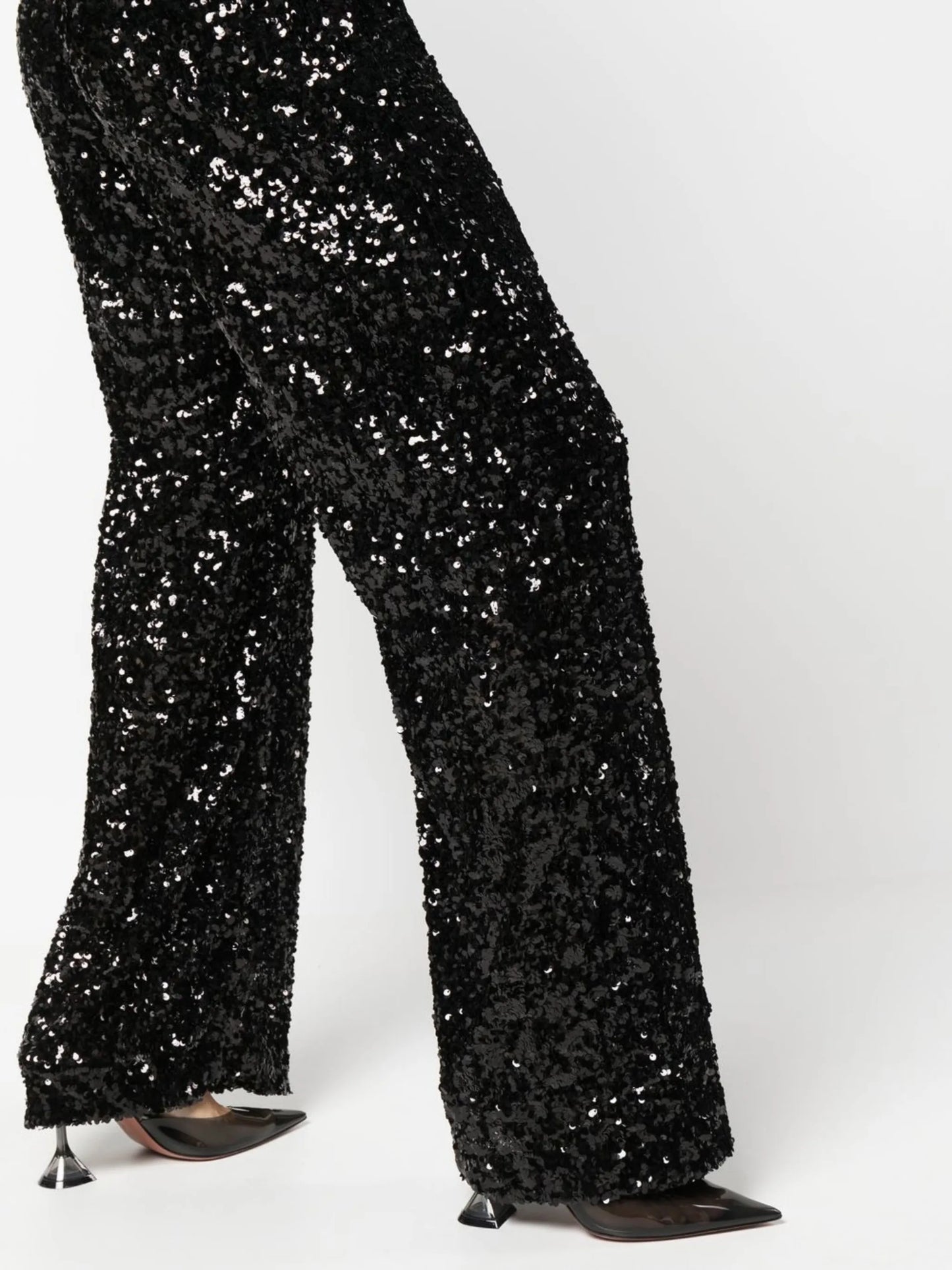 sequin-embellished trousers