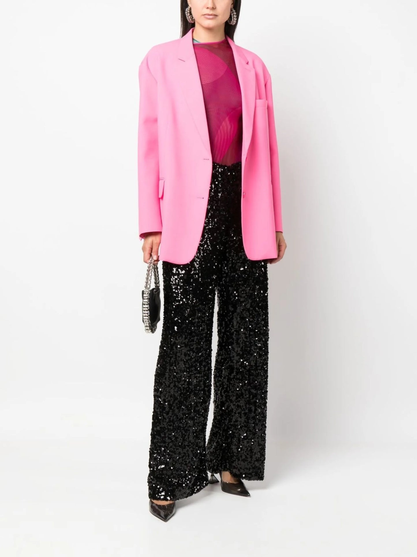 sequin-embellished trousers