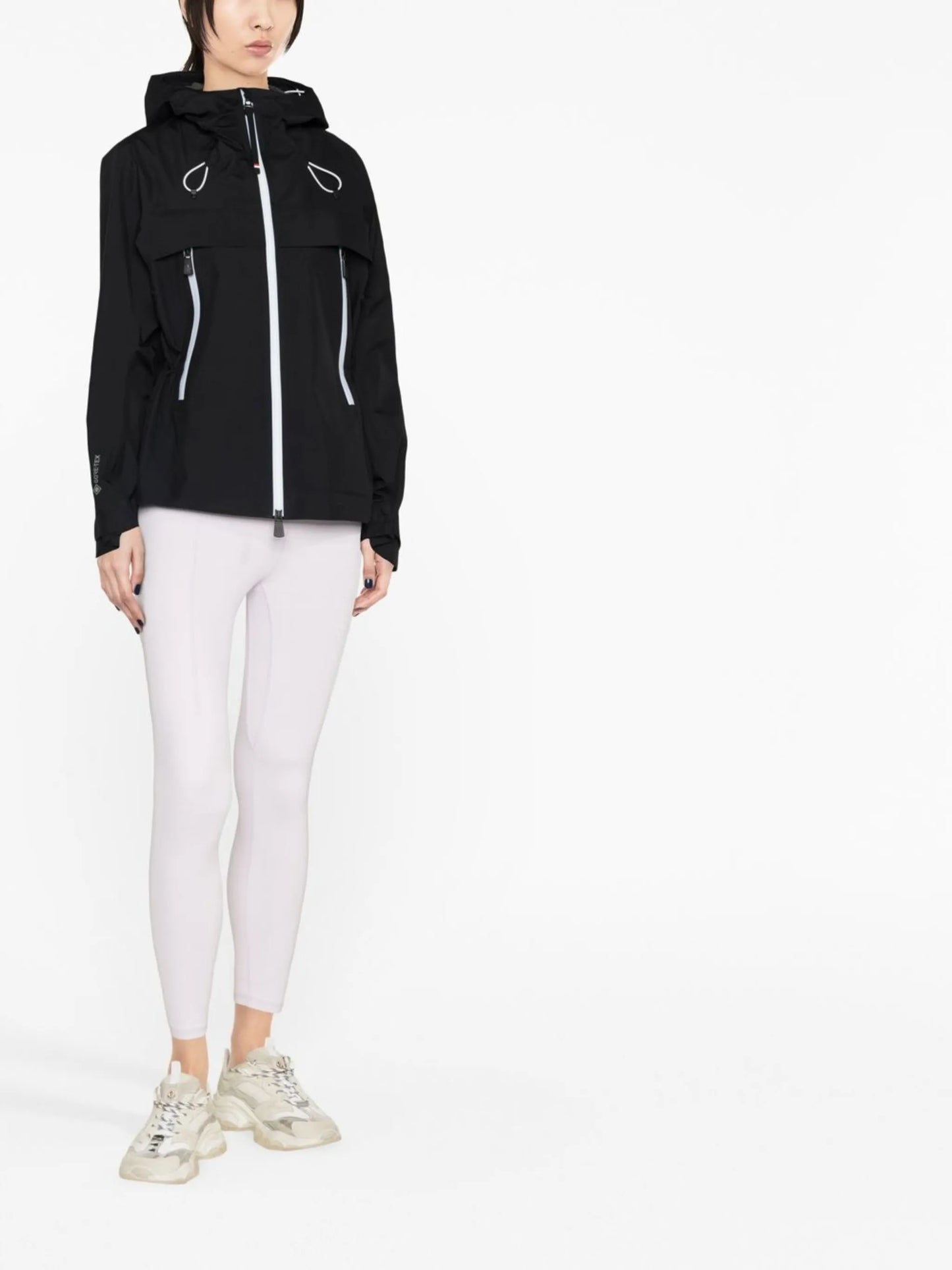 zip-up hooded jacket