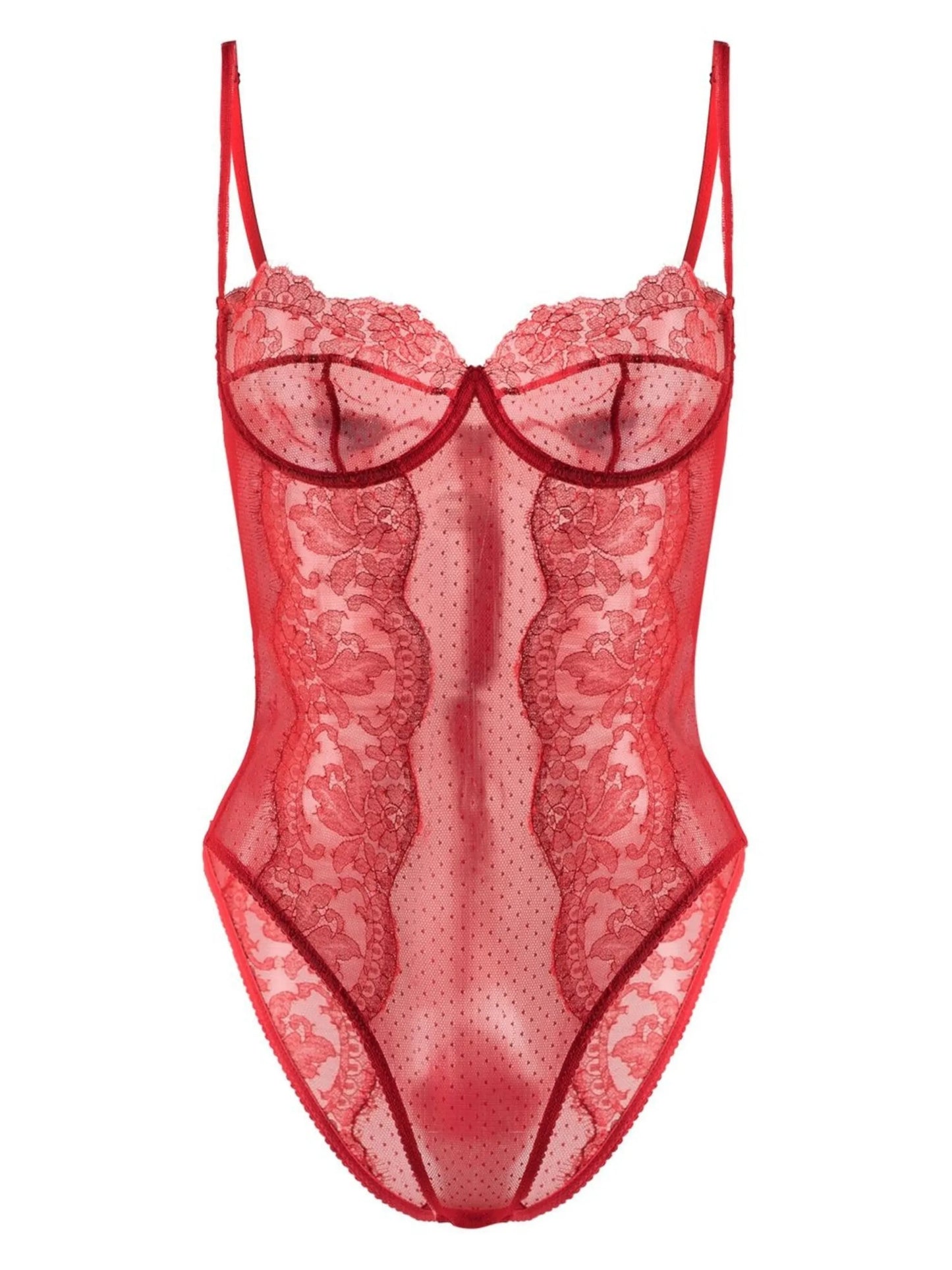 lace bustier-style body