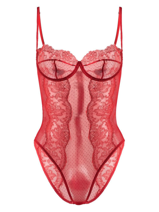 lace bustier-style body