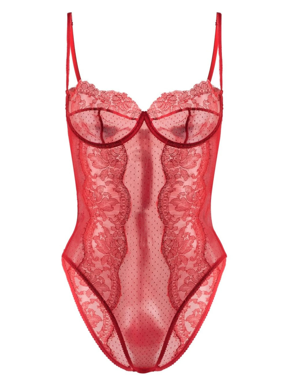 lace bustier-style body