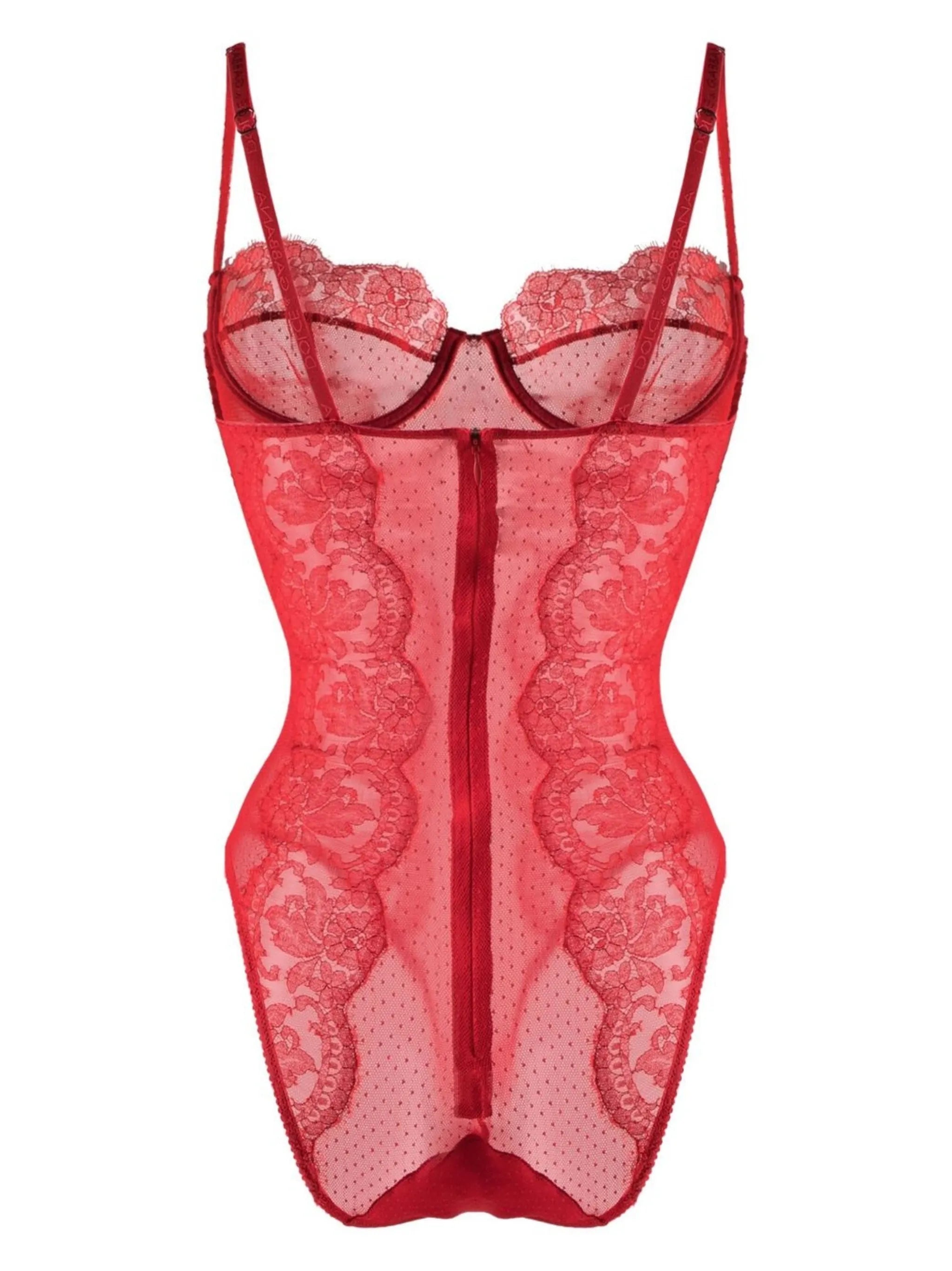 lace bustier-style body