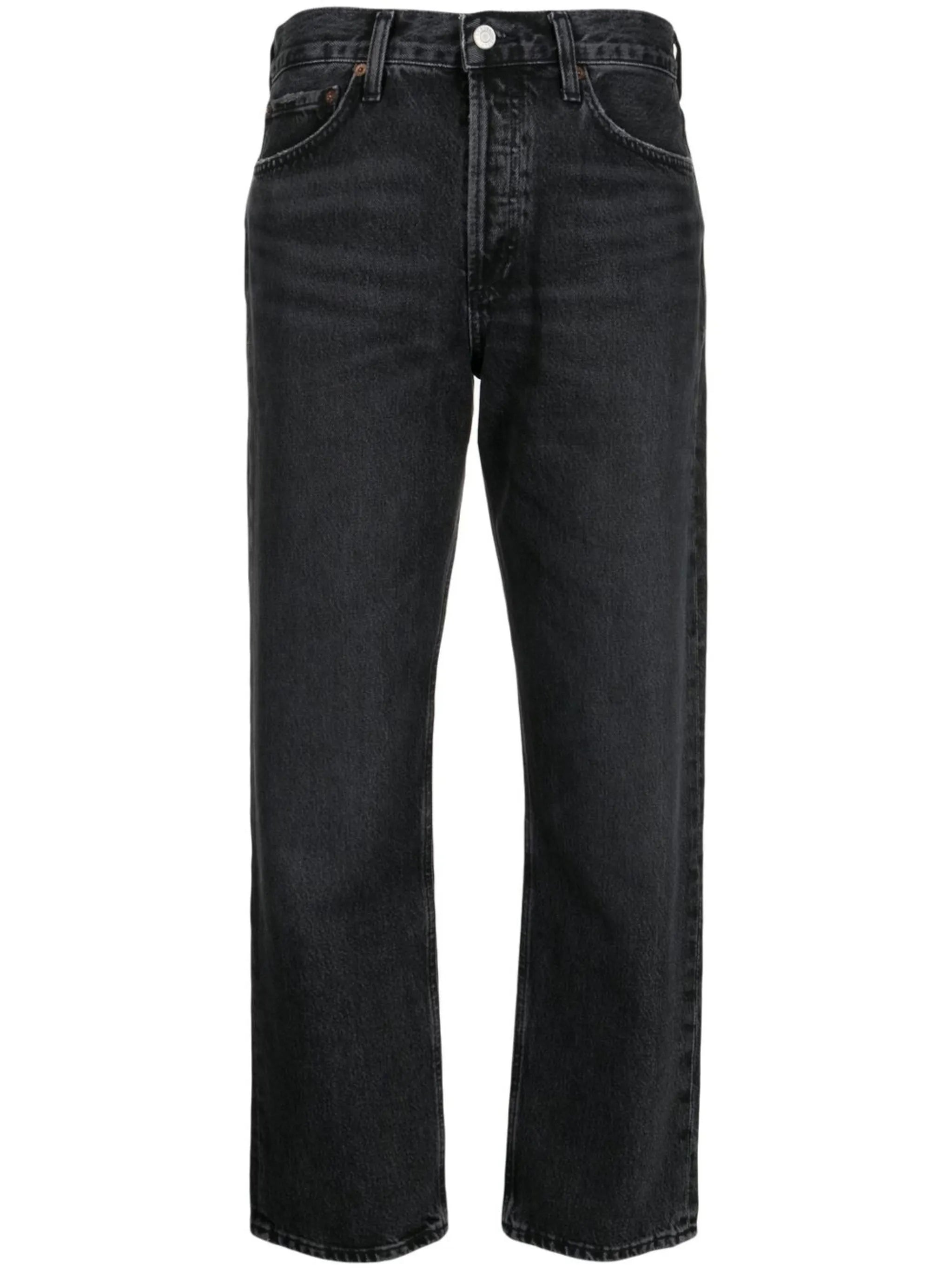straight-leg cropped jeans