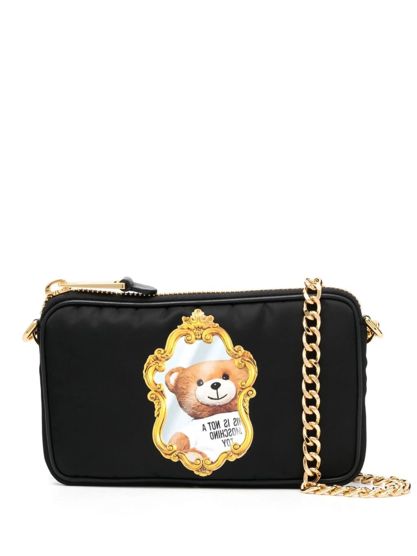Teddy Bear-print crossbody bag