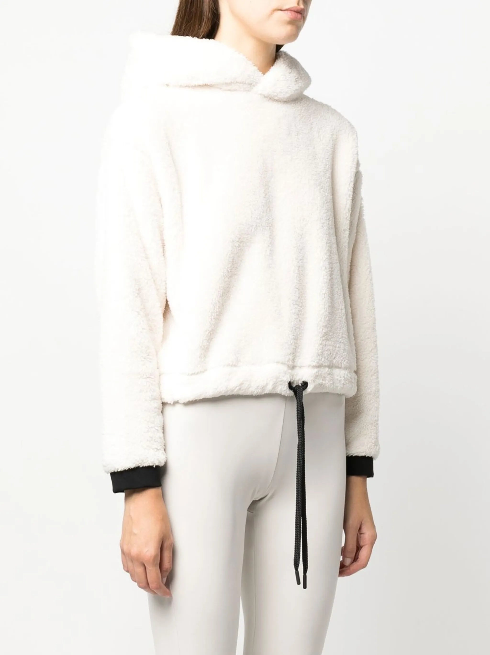 drawstring fleece hoodie
