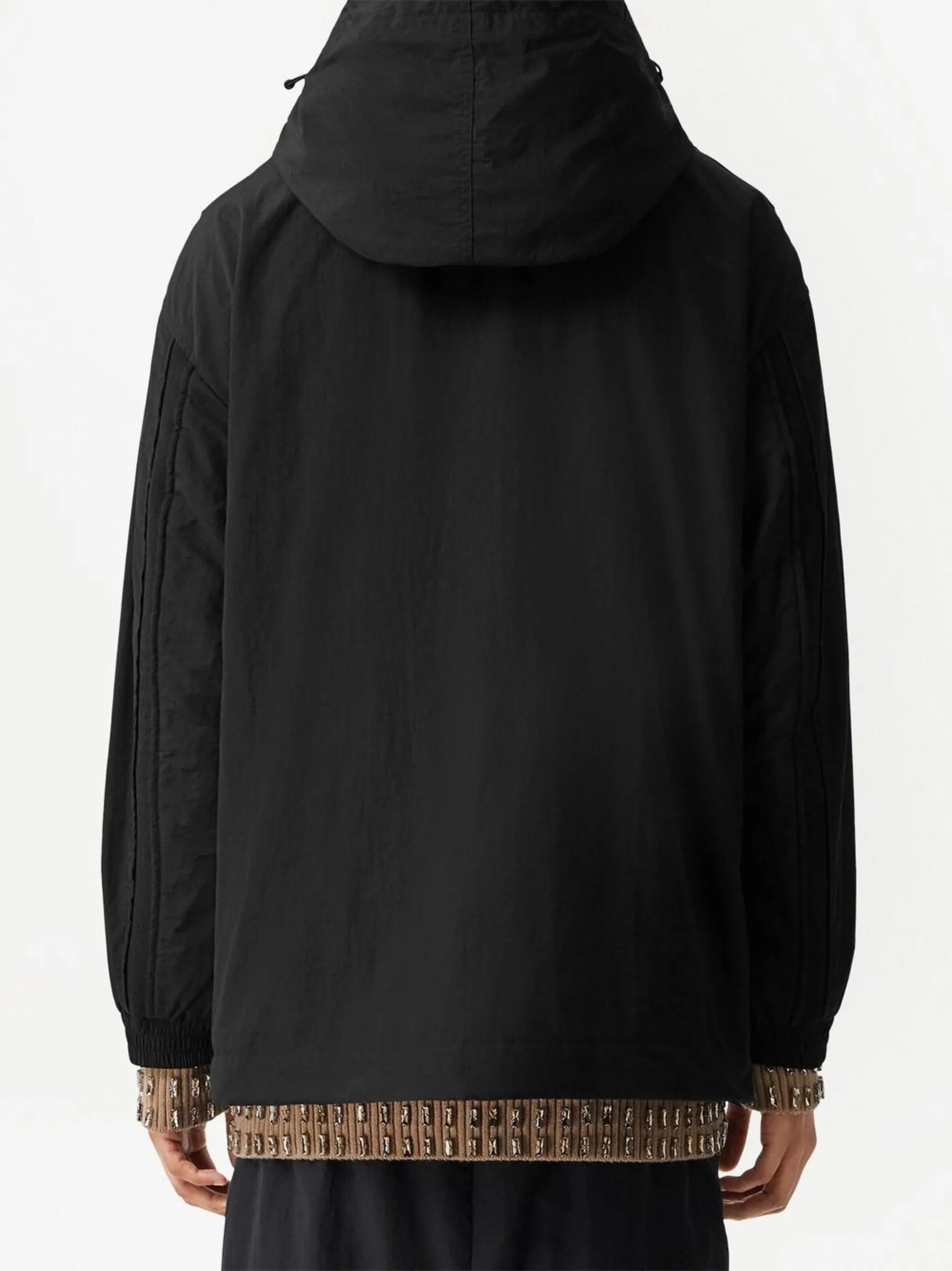 logo-print oversized windbreaker