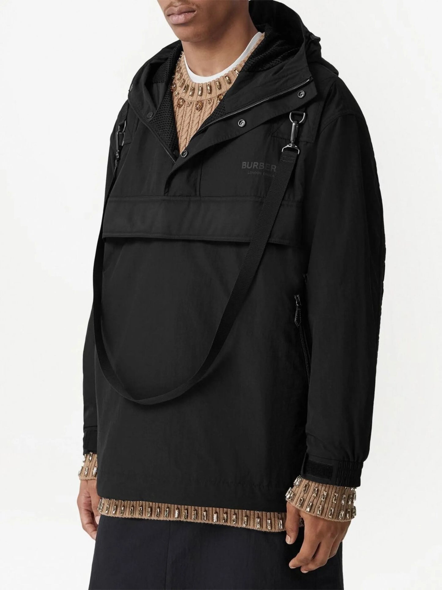 logo-print windbreaker