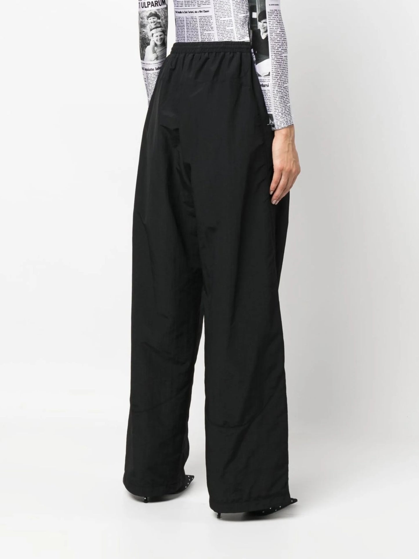 high-waisted track pants