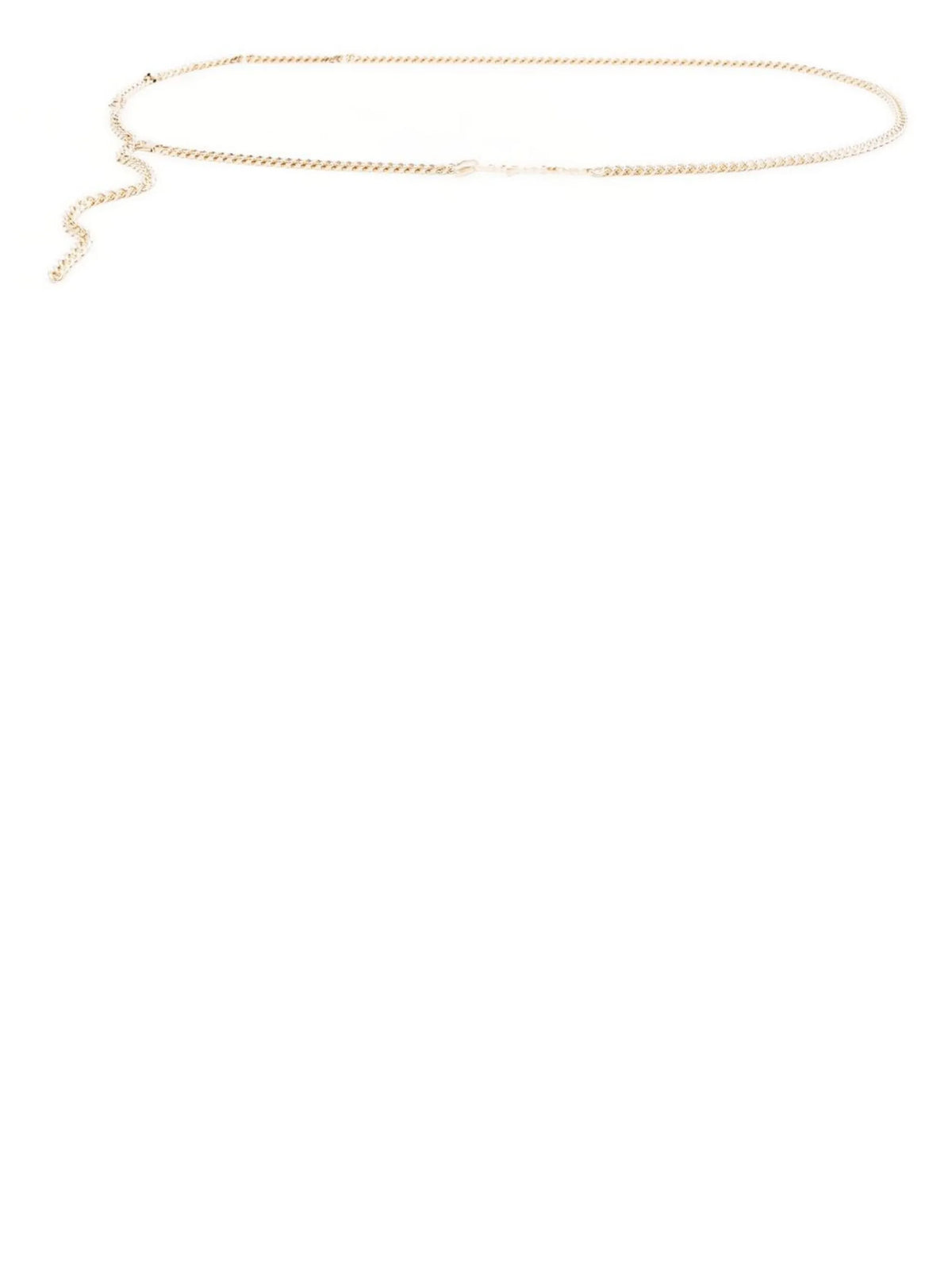 logo-charm curb chain belt