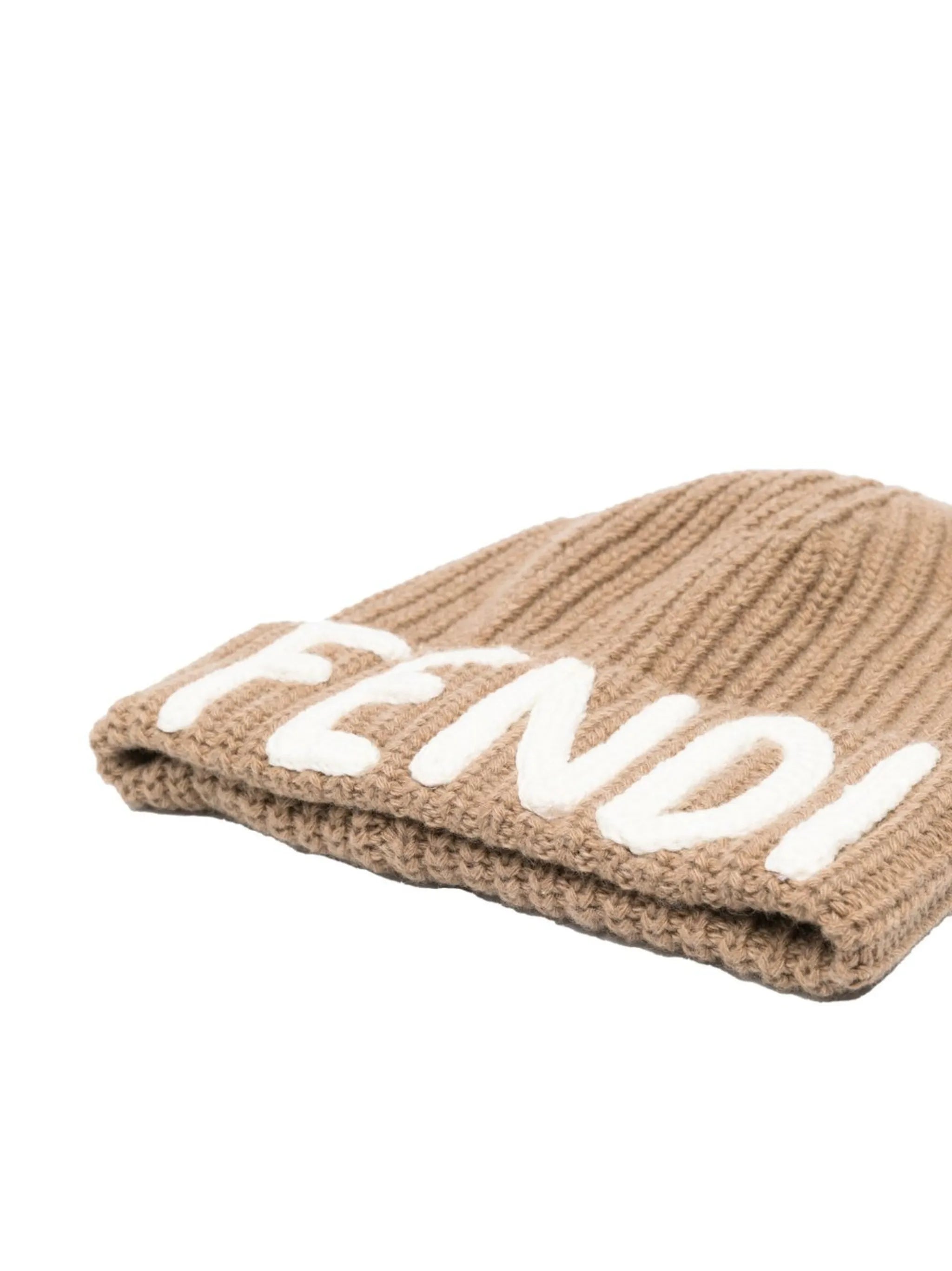 logo-embroidered beanie