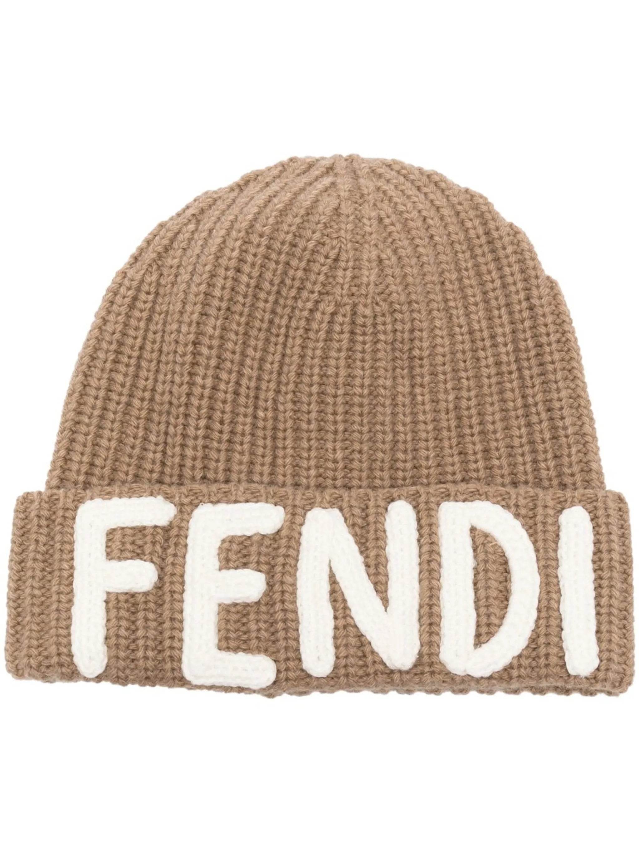 logo-embroidered beanie