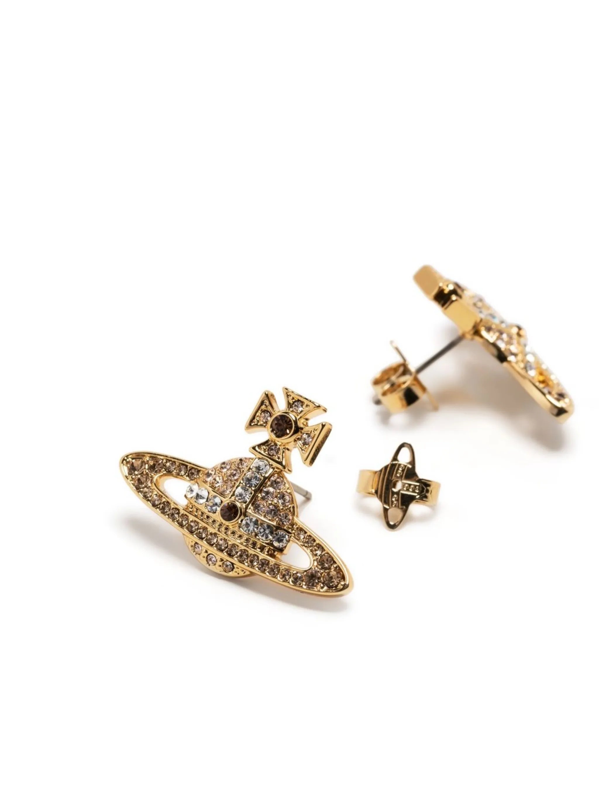 Kika Orb-plaque earrings