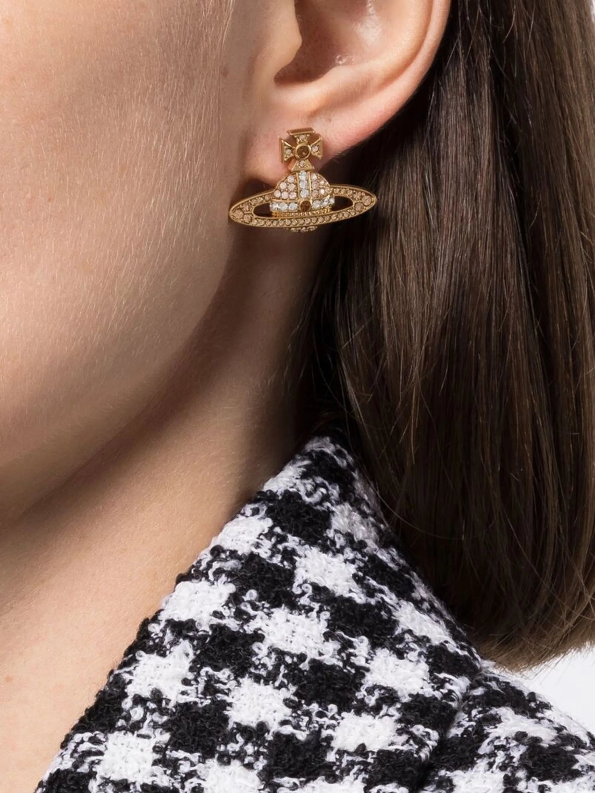 Kika Orb-plaque earrings