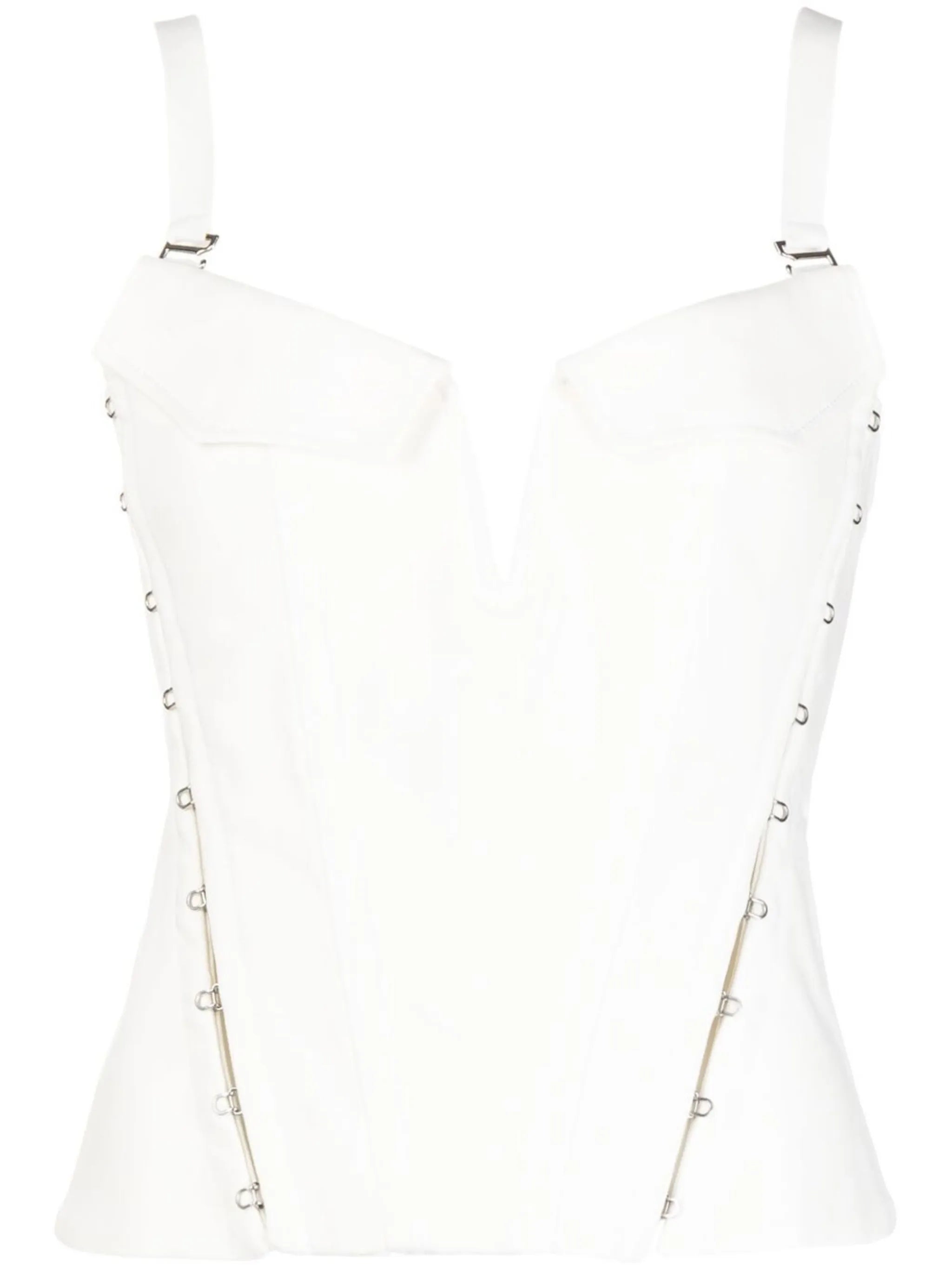 pocket hook-and-eye corset