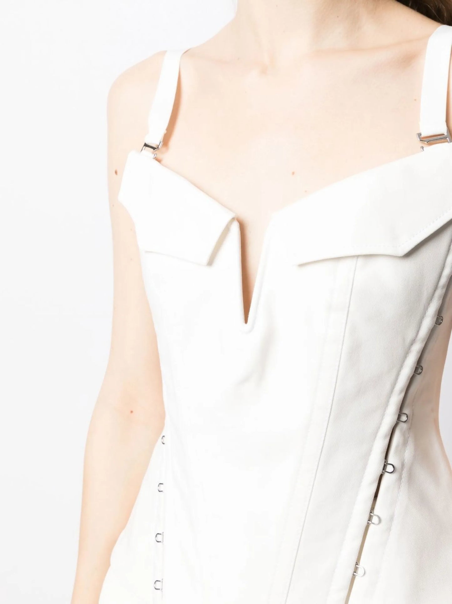 pocket hook-and-eye corset