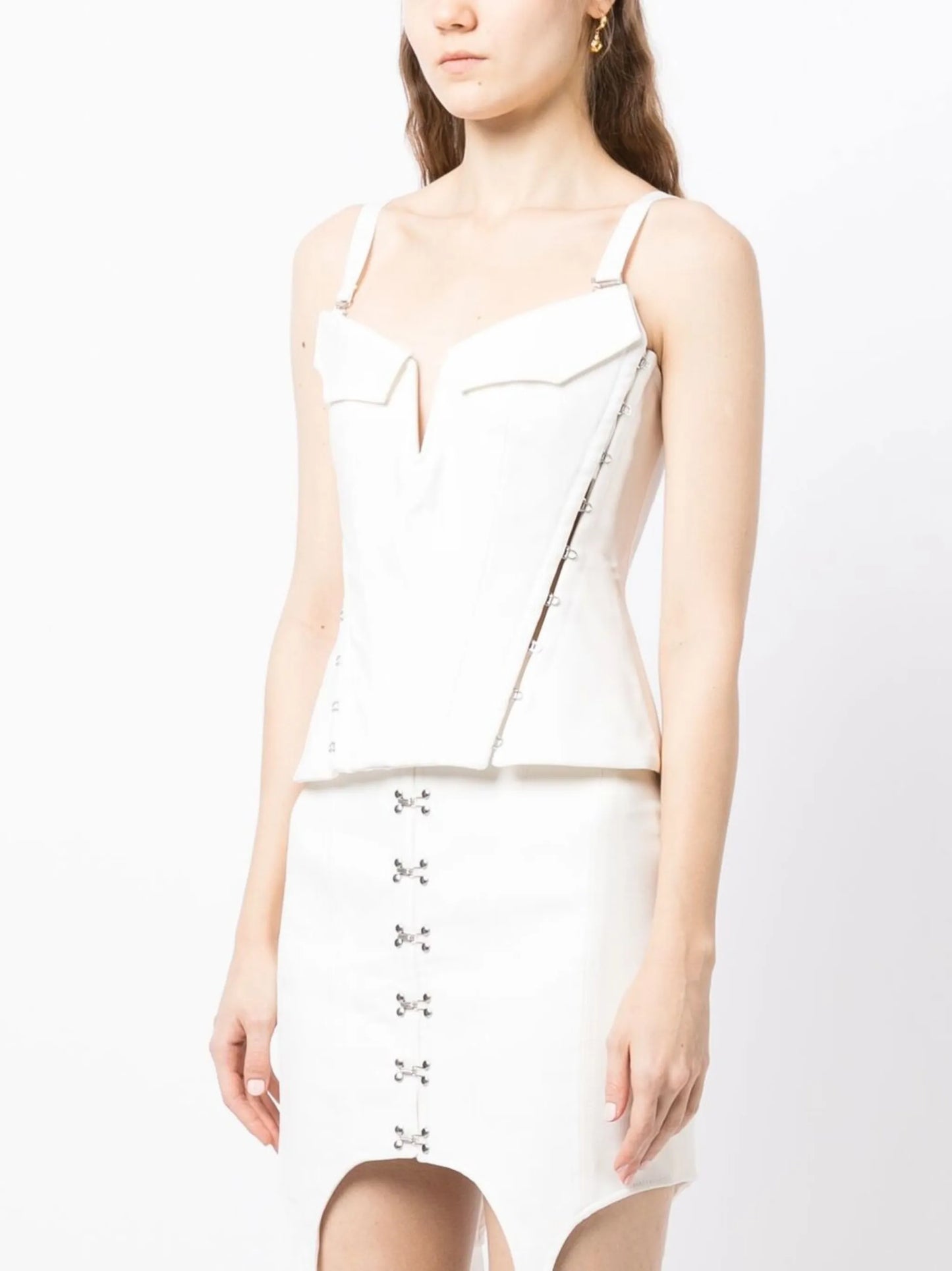 pocket hook-and-eye corset