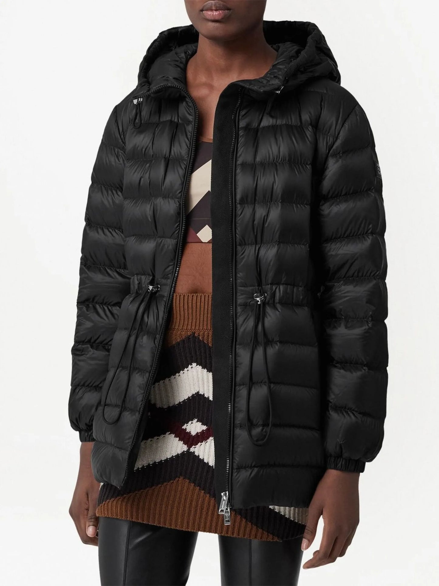 Blunts padded drawstring jacket