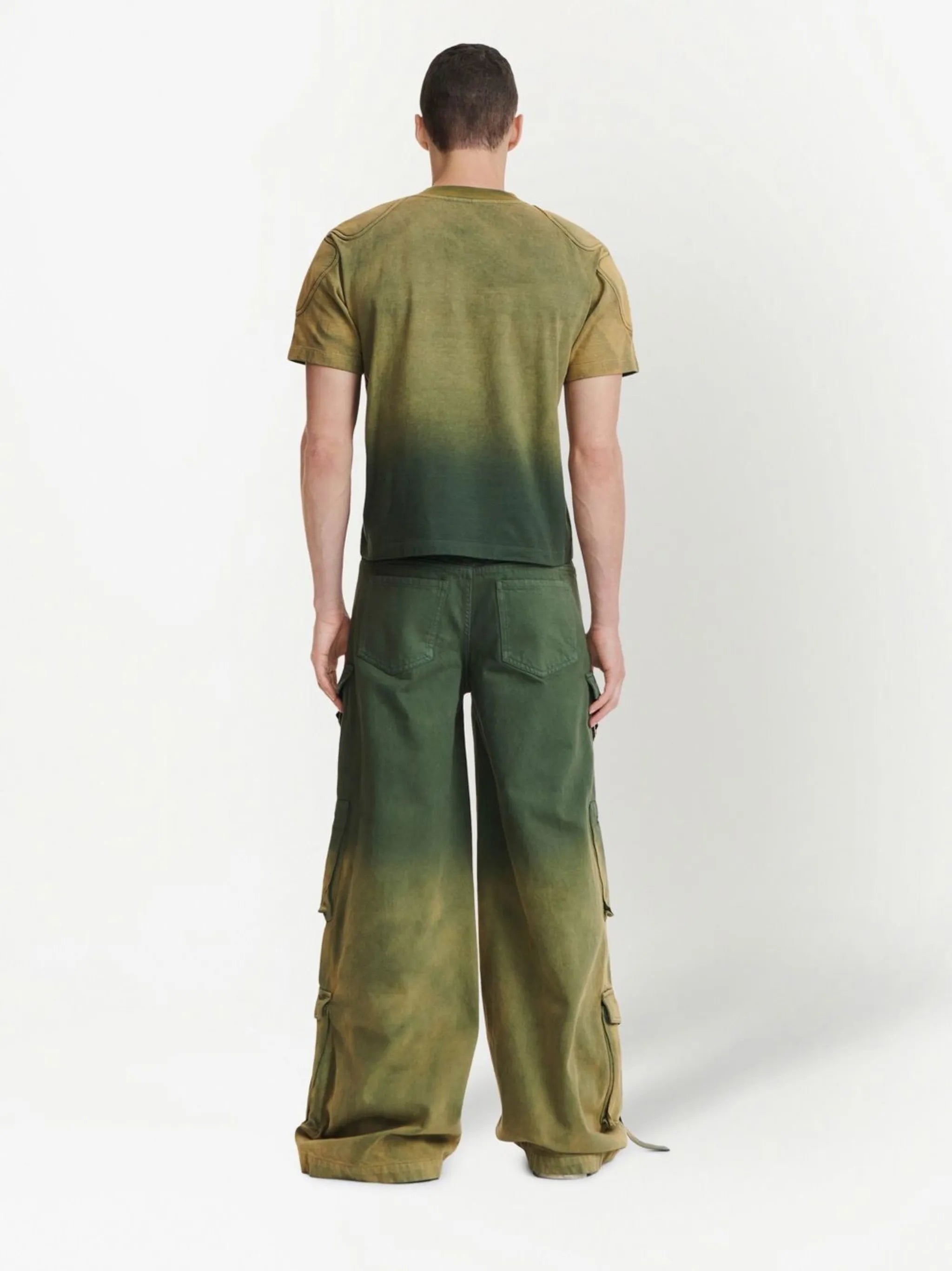 ombré-effect cargo trousers