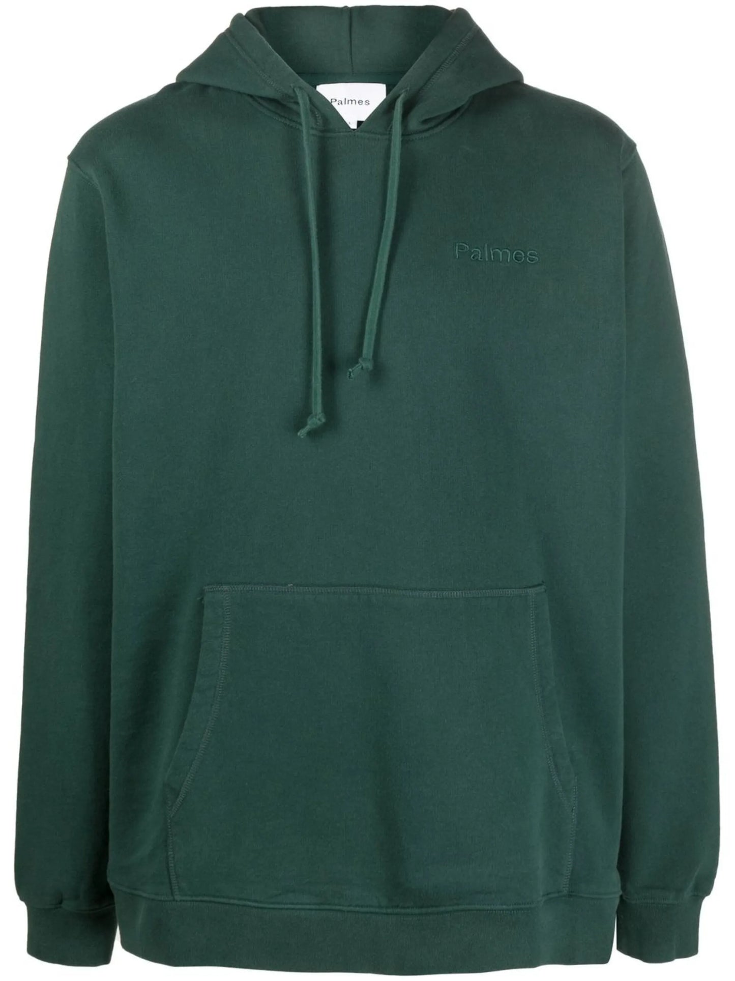 embroidered-logo long-sleeve hoodie
