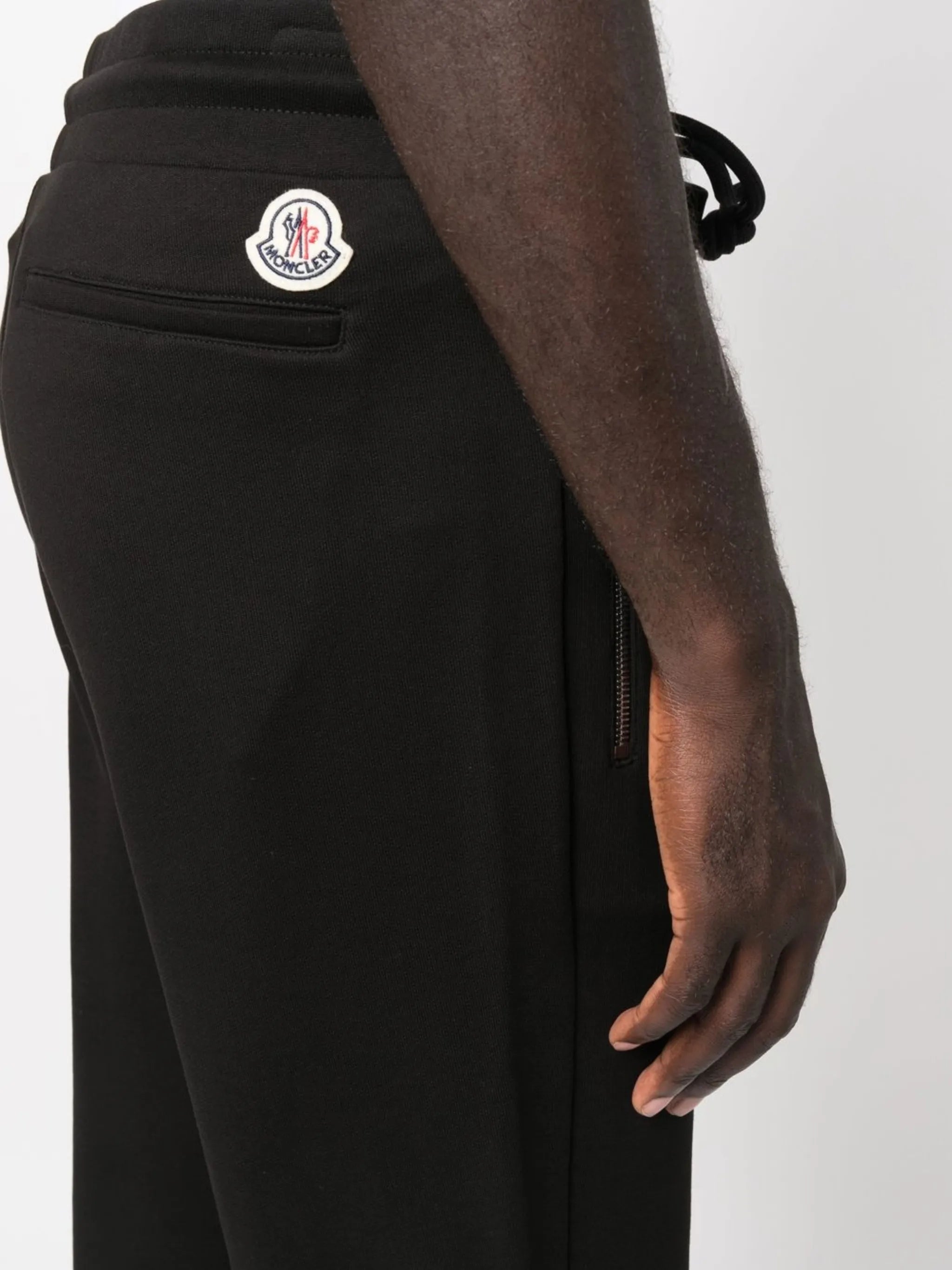 logo-patch tapered track pants