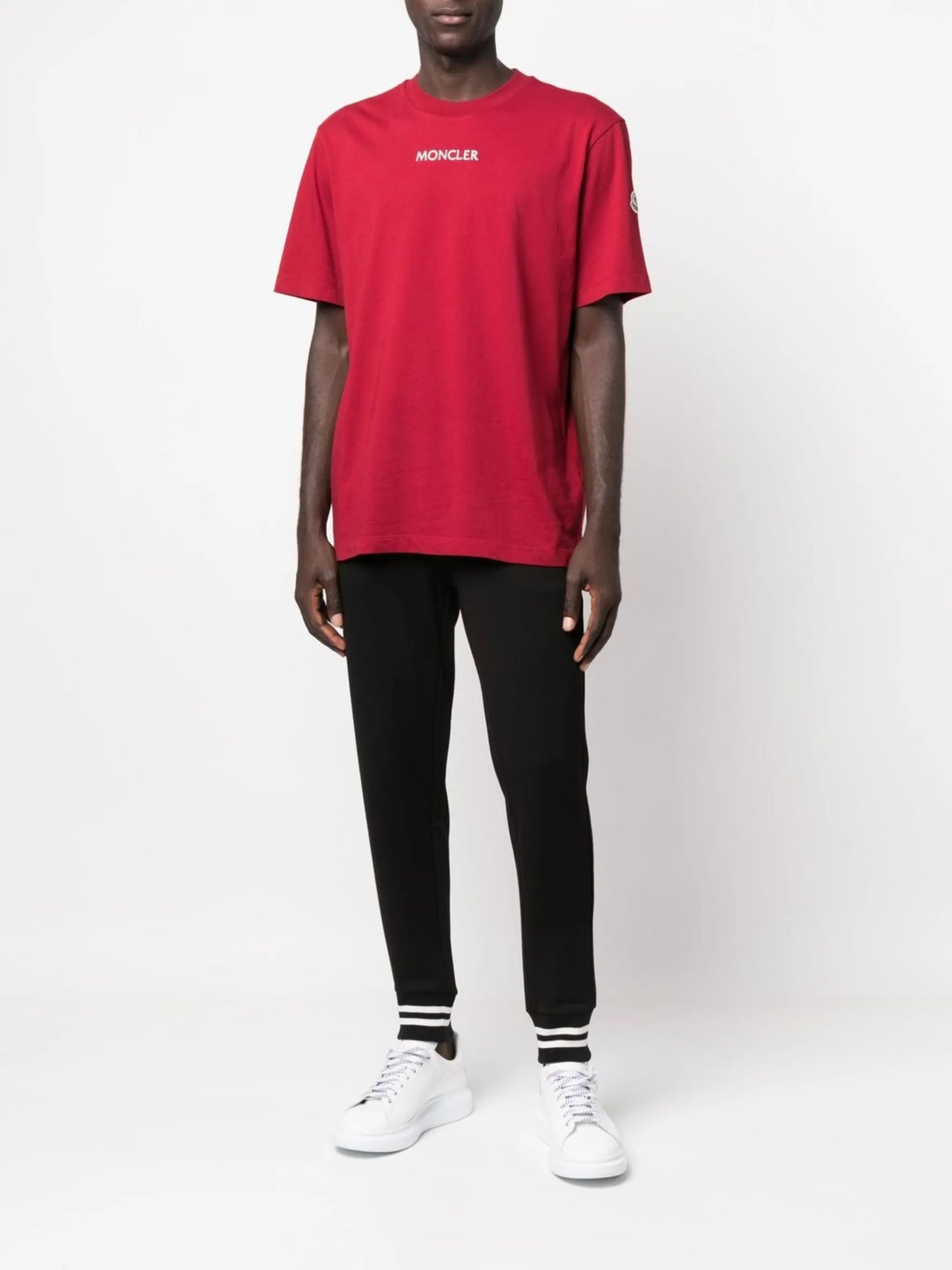 logo-patch tapered track pants