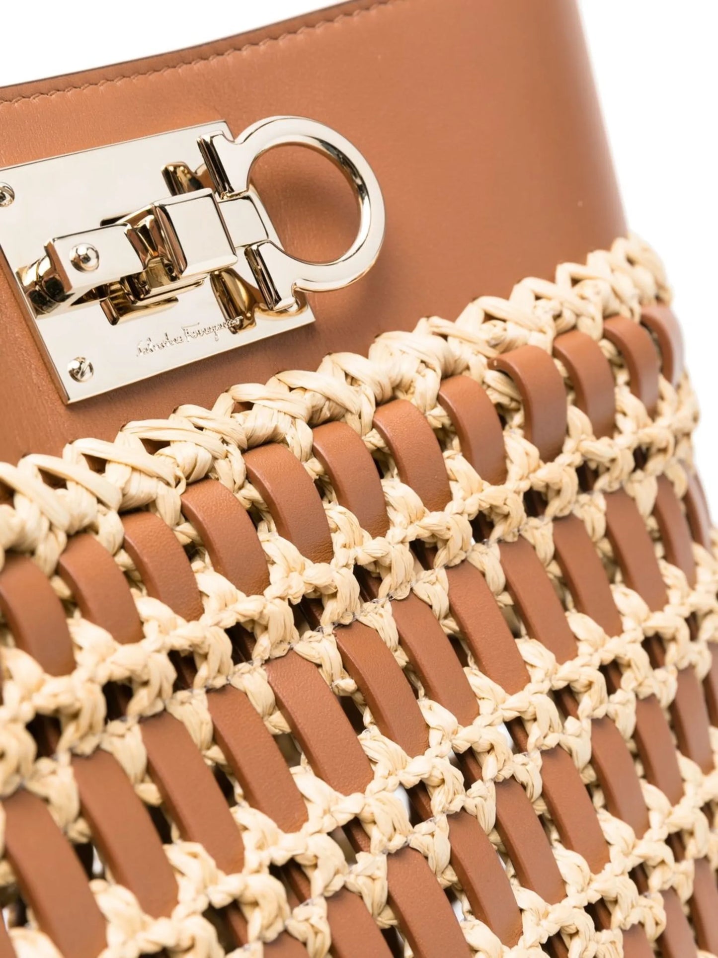 Trifolio raffia tote bag