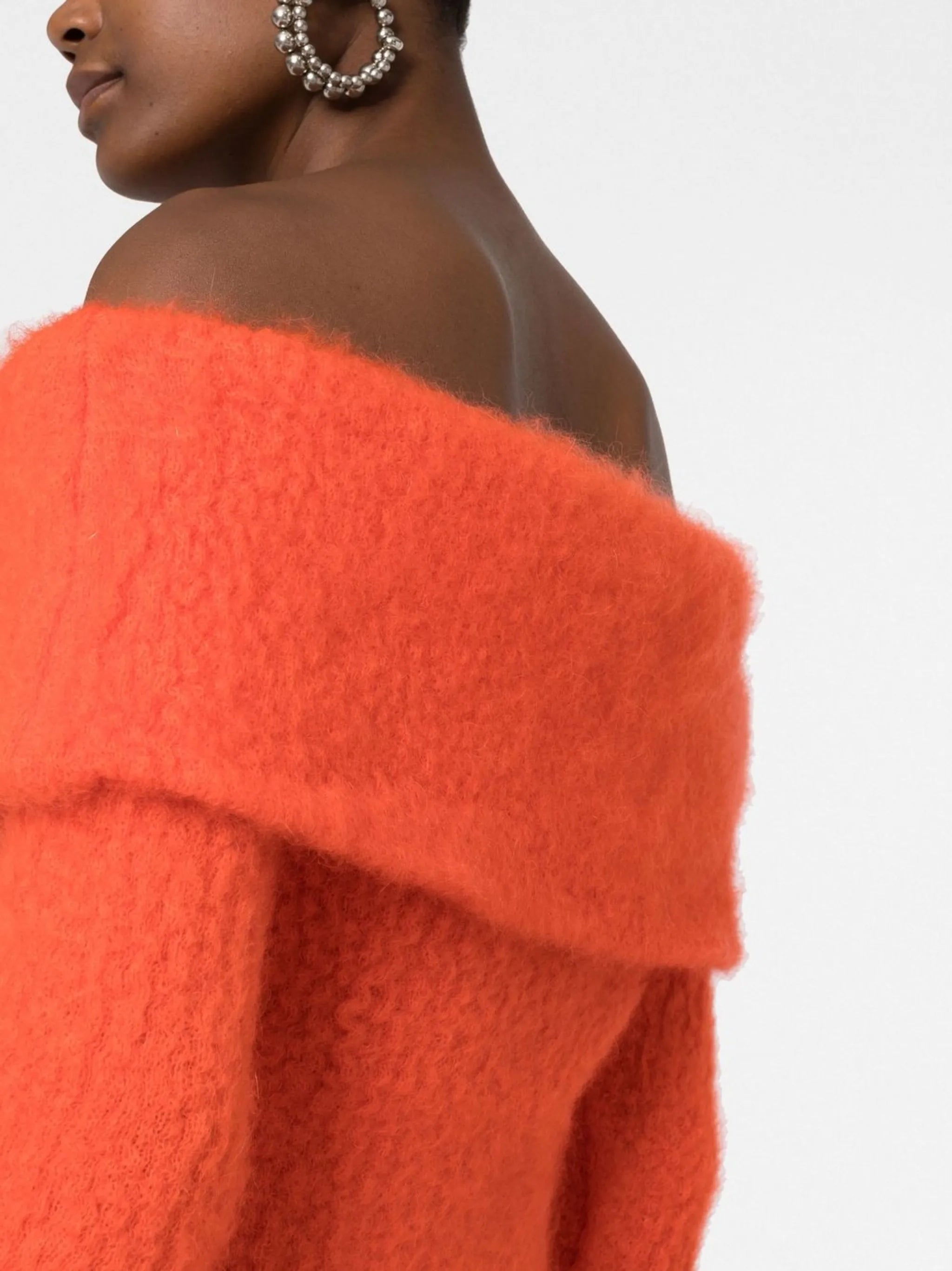 Aria off-shoulder knitted dress