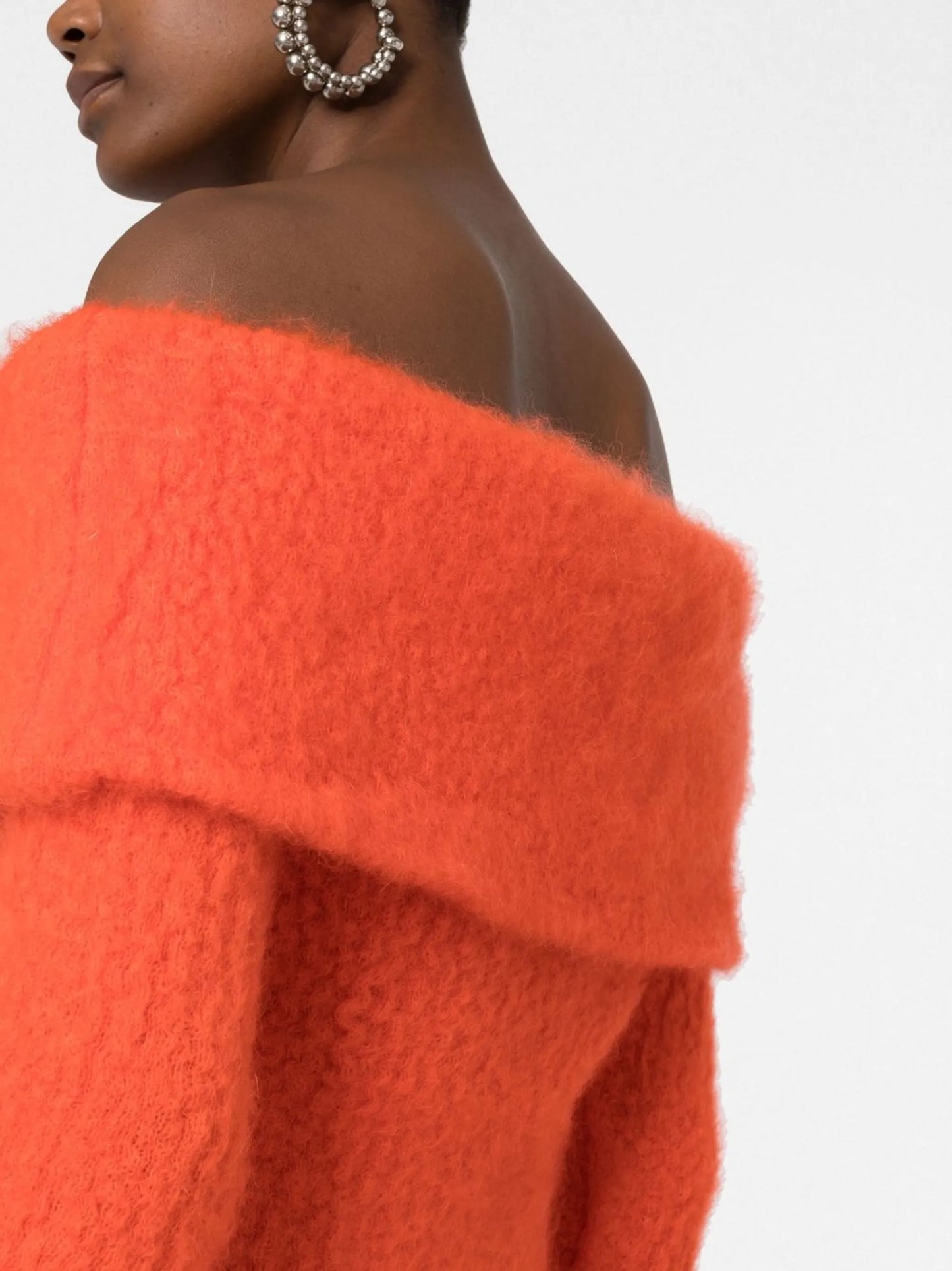 Aria off-shoulder knitted dress