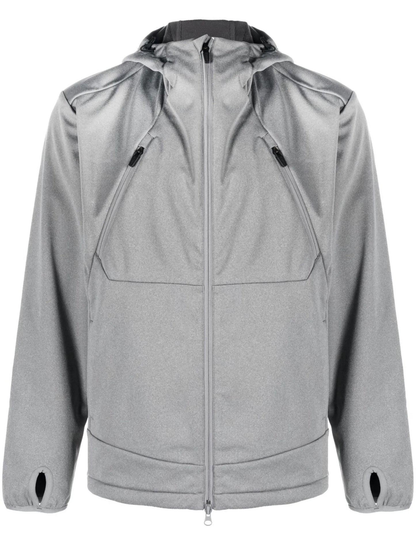 zip-up hooded sports jacket