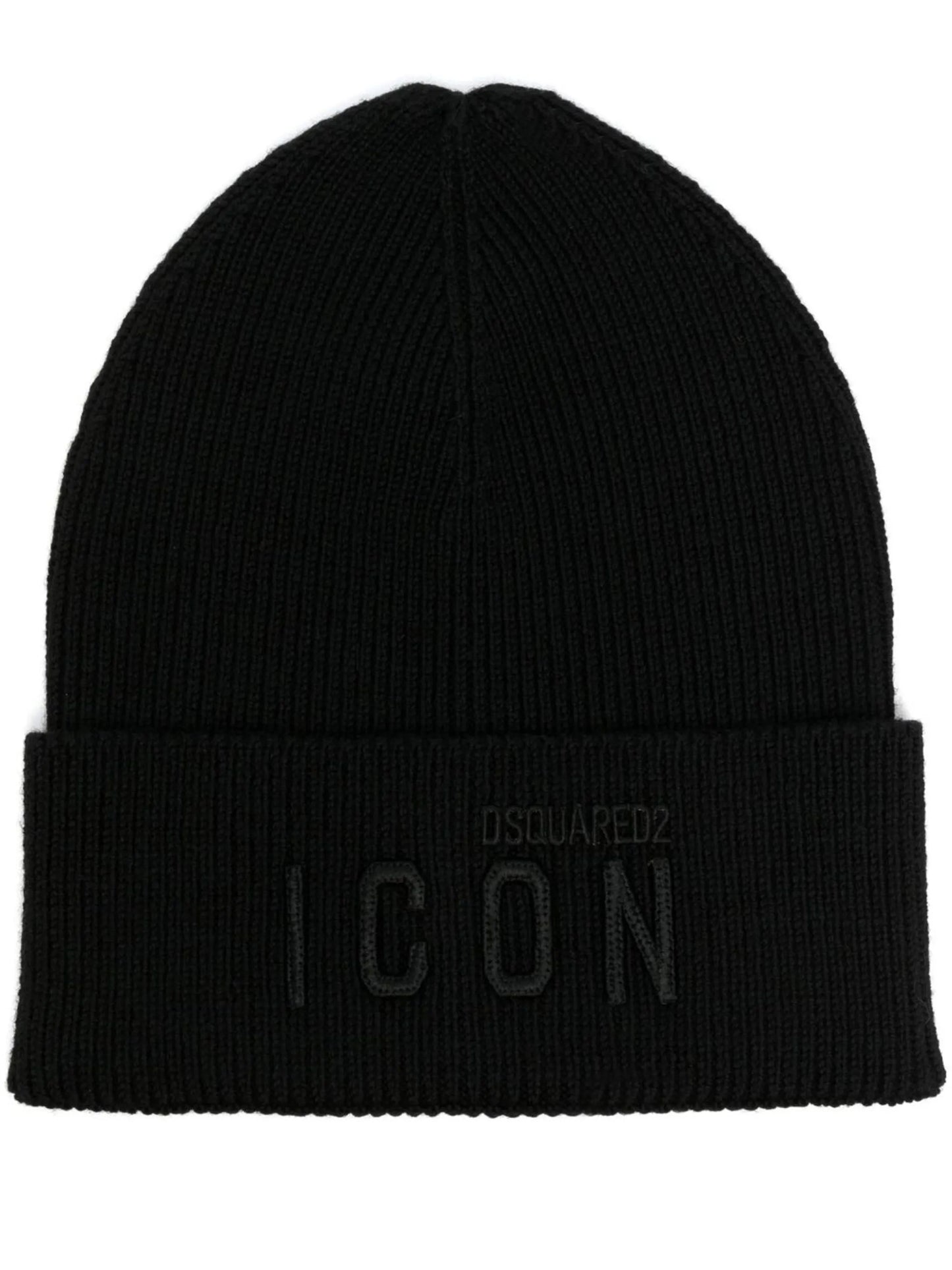 Icon logo-embroidered wool beanie