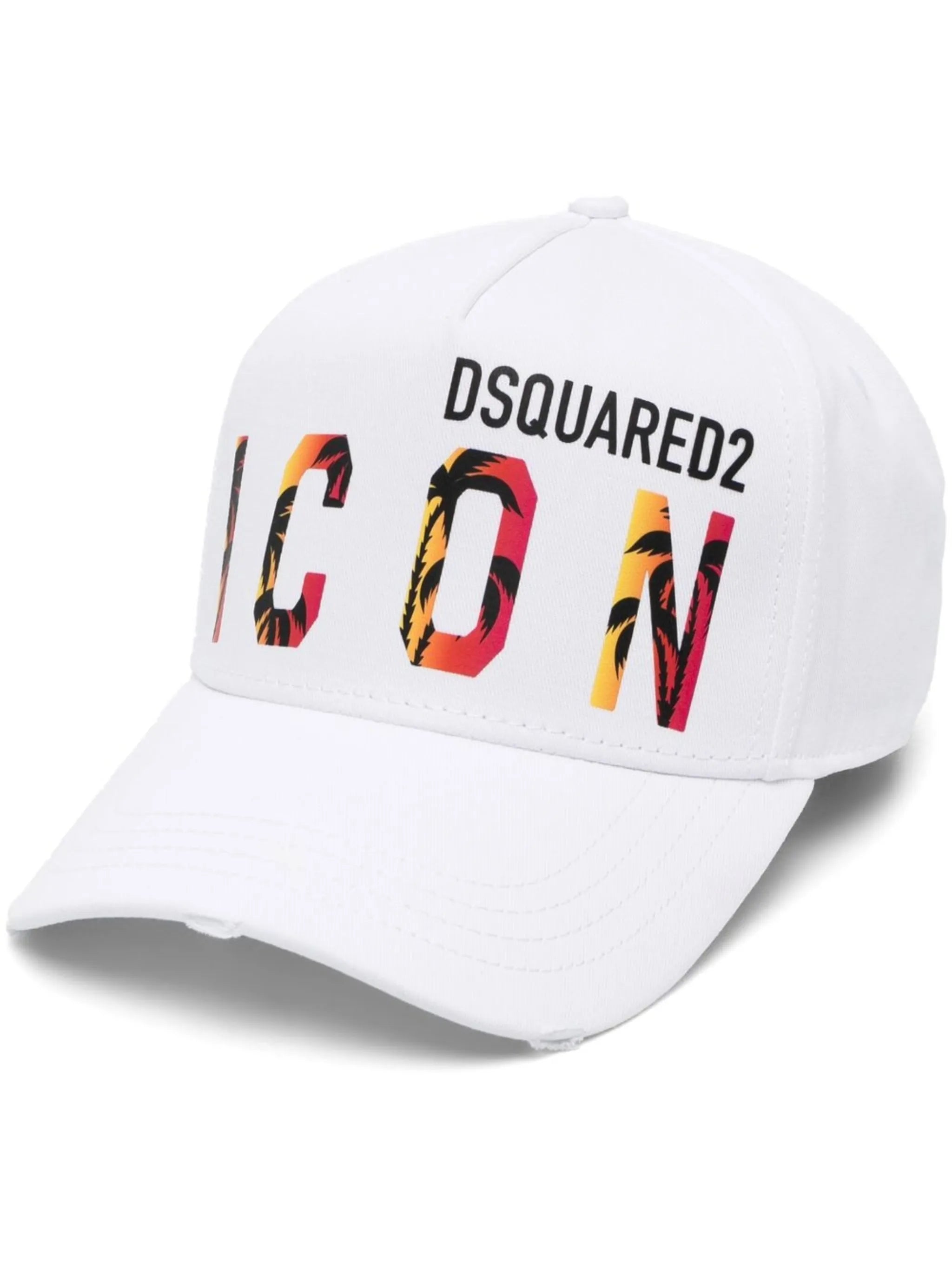 Icon-print detail baseball cap