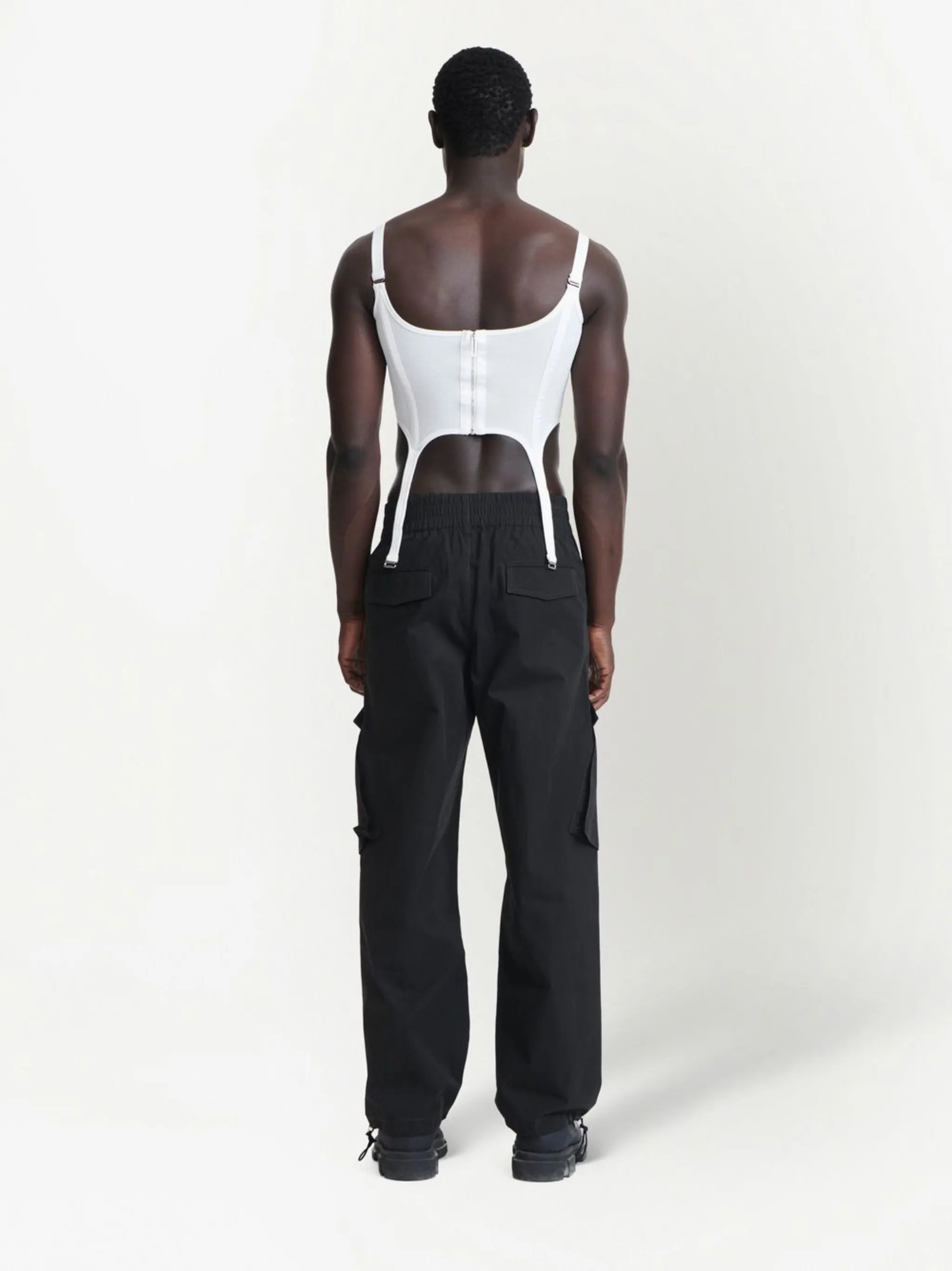 straight-leg cargo trousers