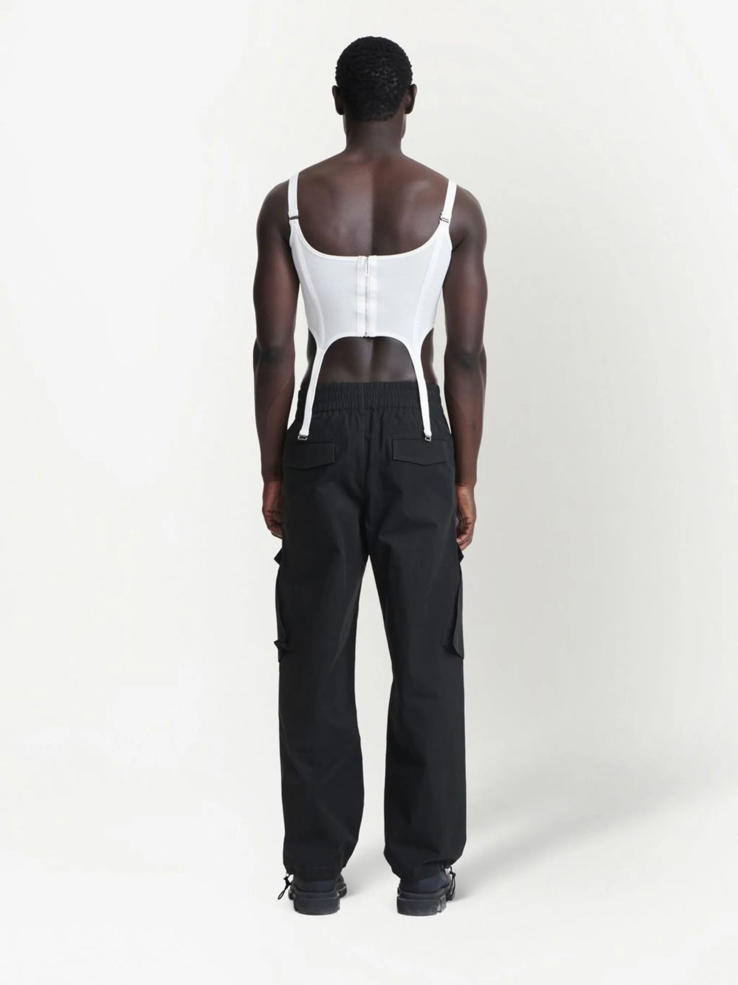 straight-leg cargo trousers