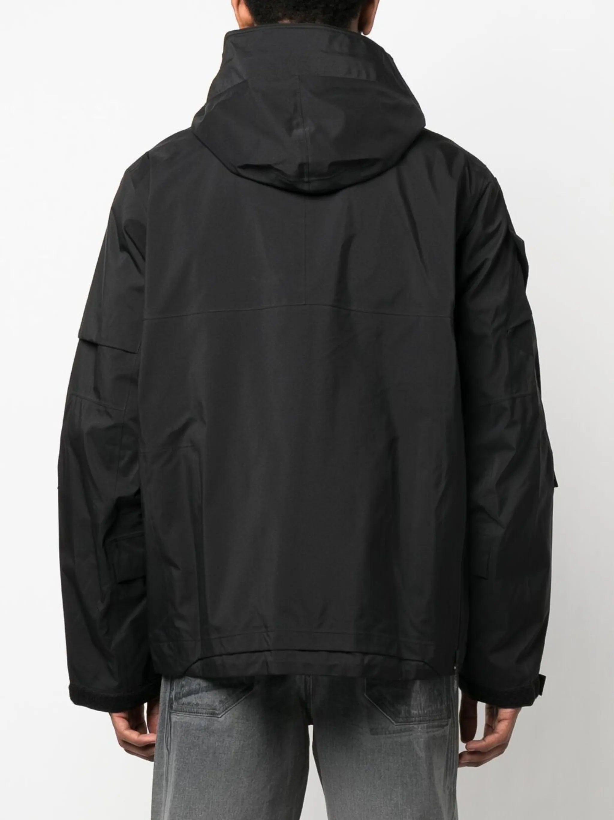 grosgrain-panel zip-up jacket