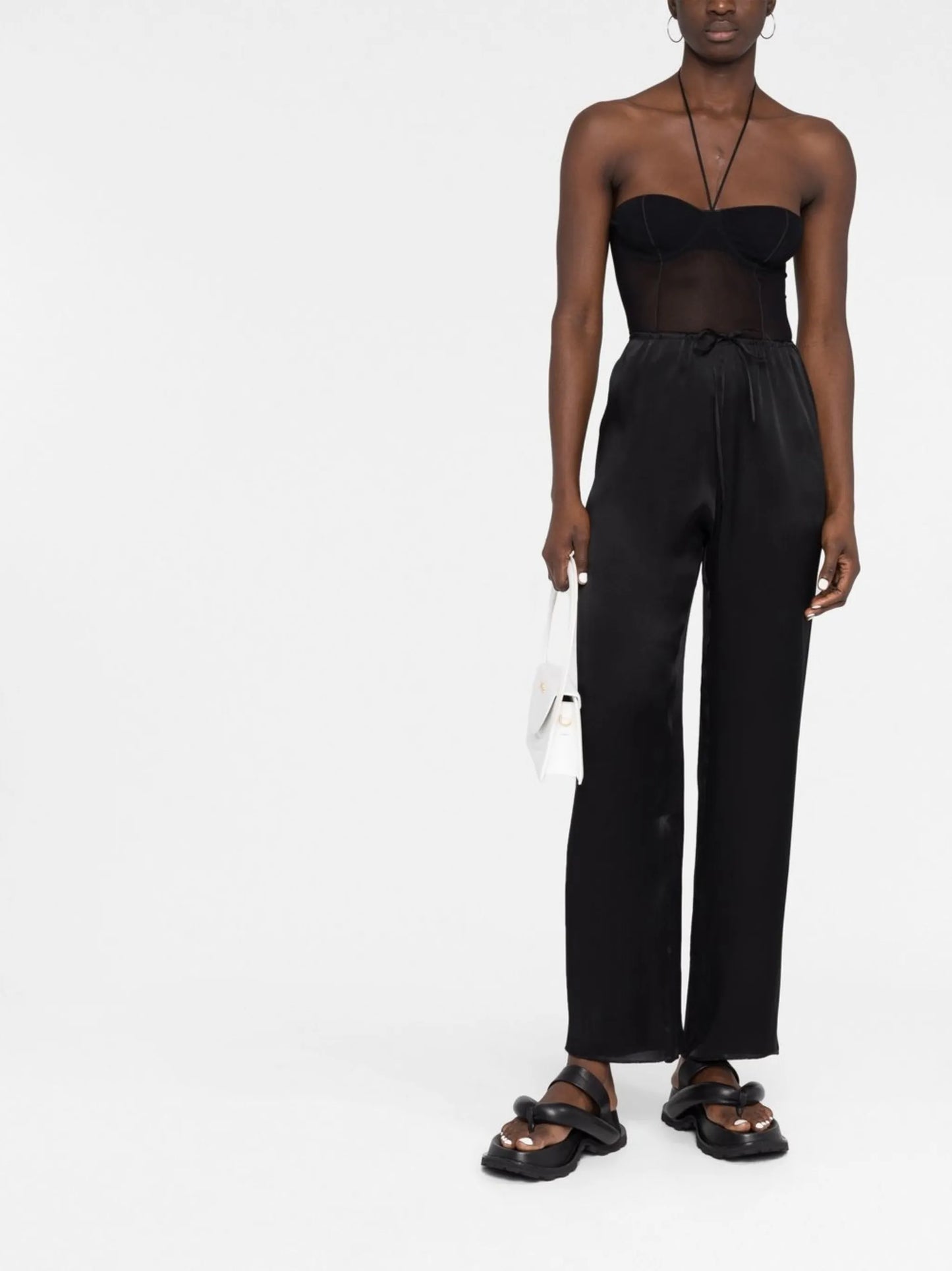 bandeau sheer bodysuit