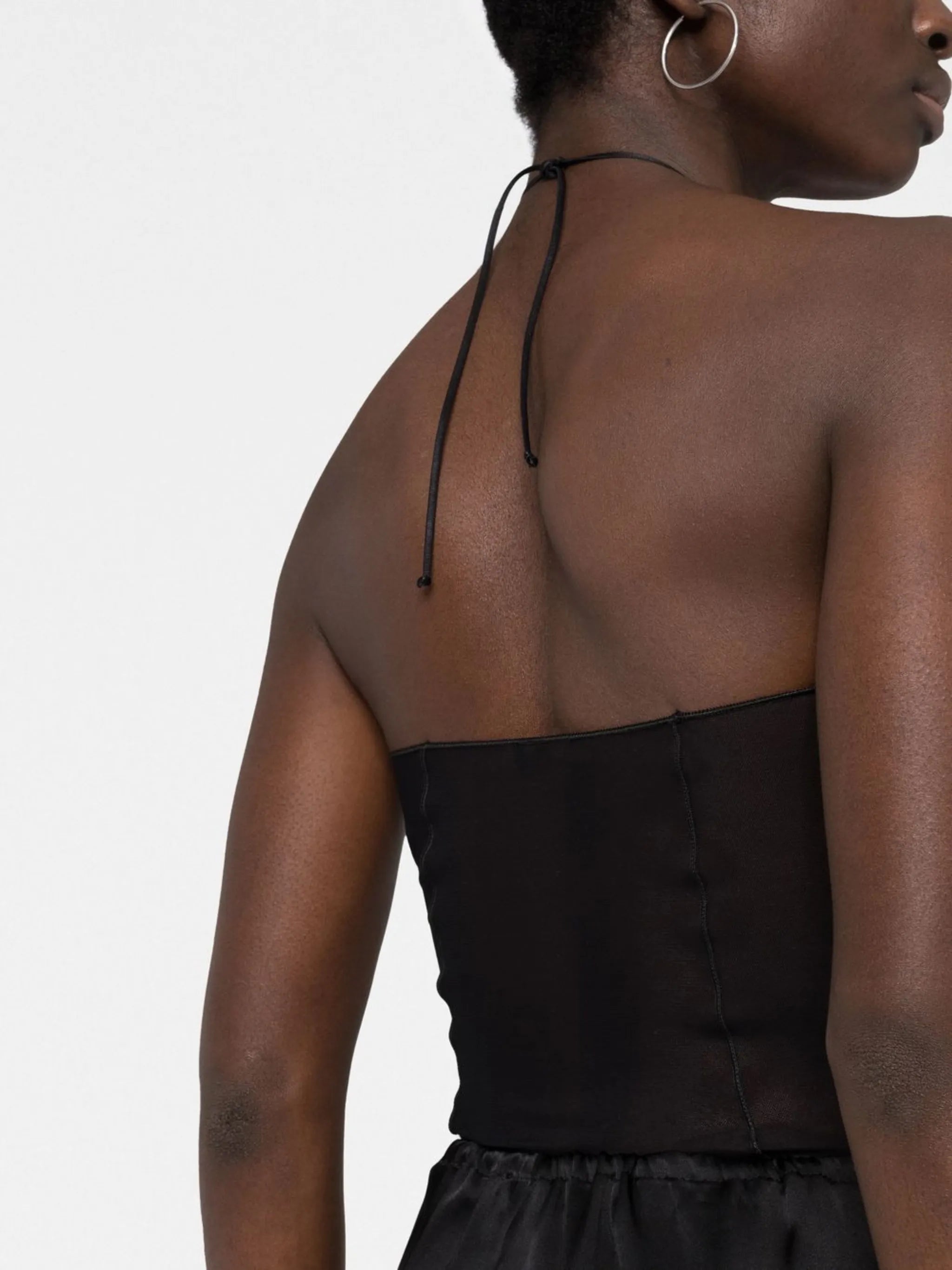 bandeau sheer bodysuit