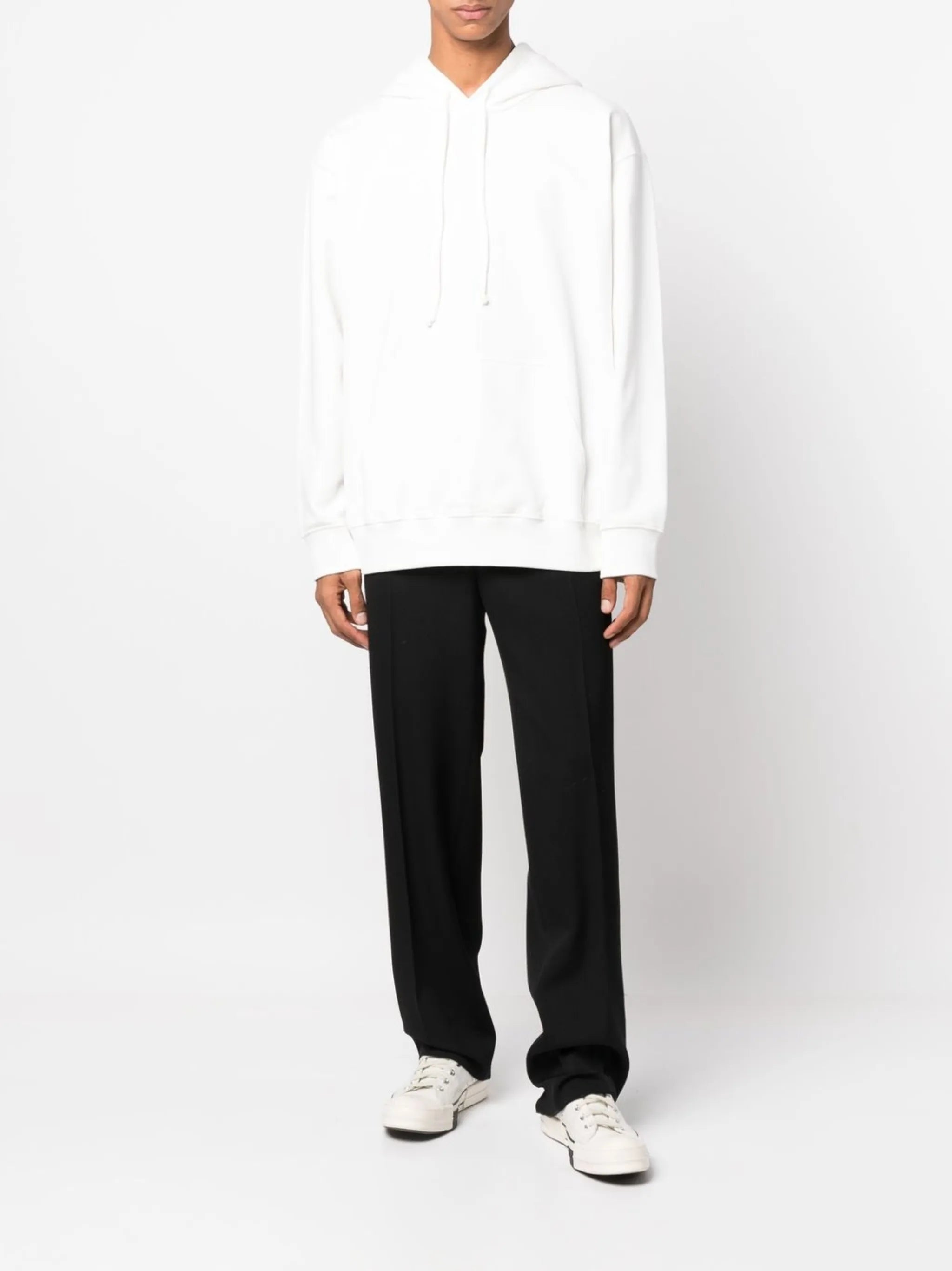 graphic-print cotton hoodie