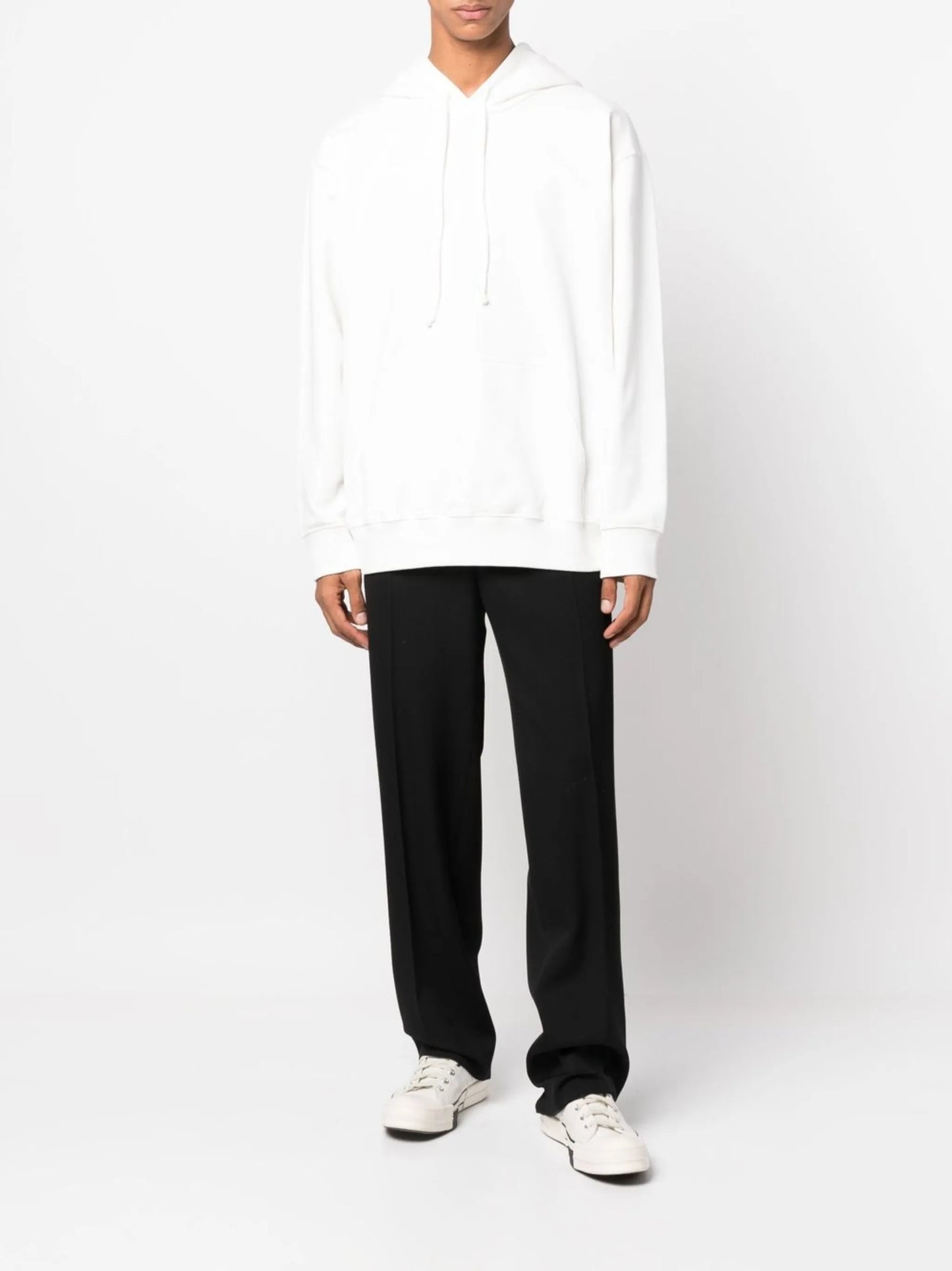 graphic-print cotton hoodie